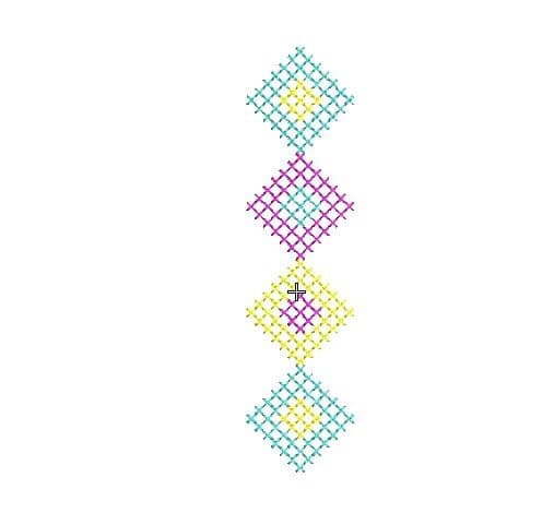 Cross Stitch For Neck Embroidery Design & Pattern, Women Neck Embroidery Design, Arabic Embroidery Pattern, Instant Downald. - image 5