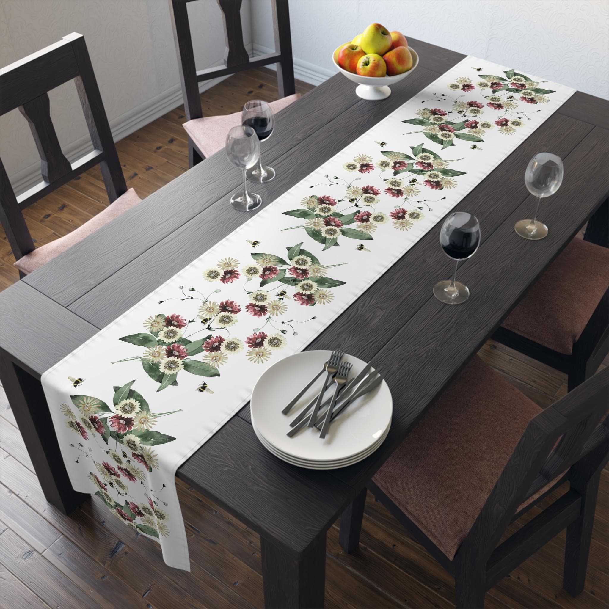 Flowers & Bees Subtle Fuck Trump Table Runner, Anti Trump Home Hosting Dinner Decor - image 5