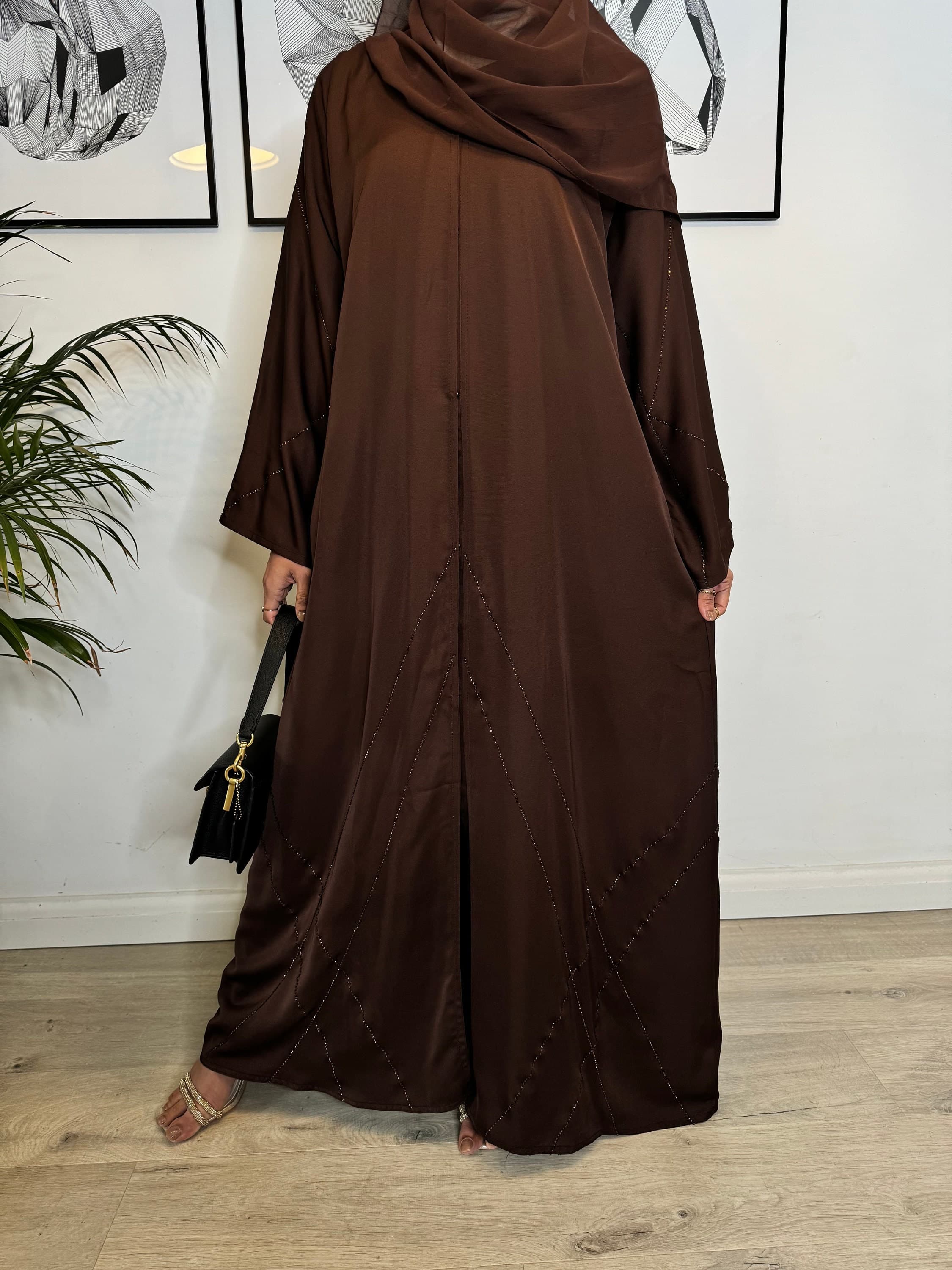 Amira Gemstone Embellishment Abaya - image 3