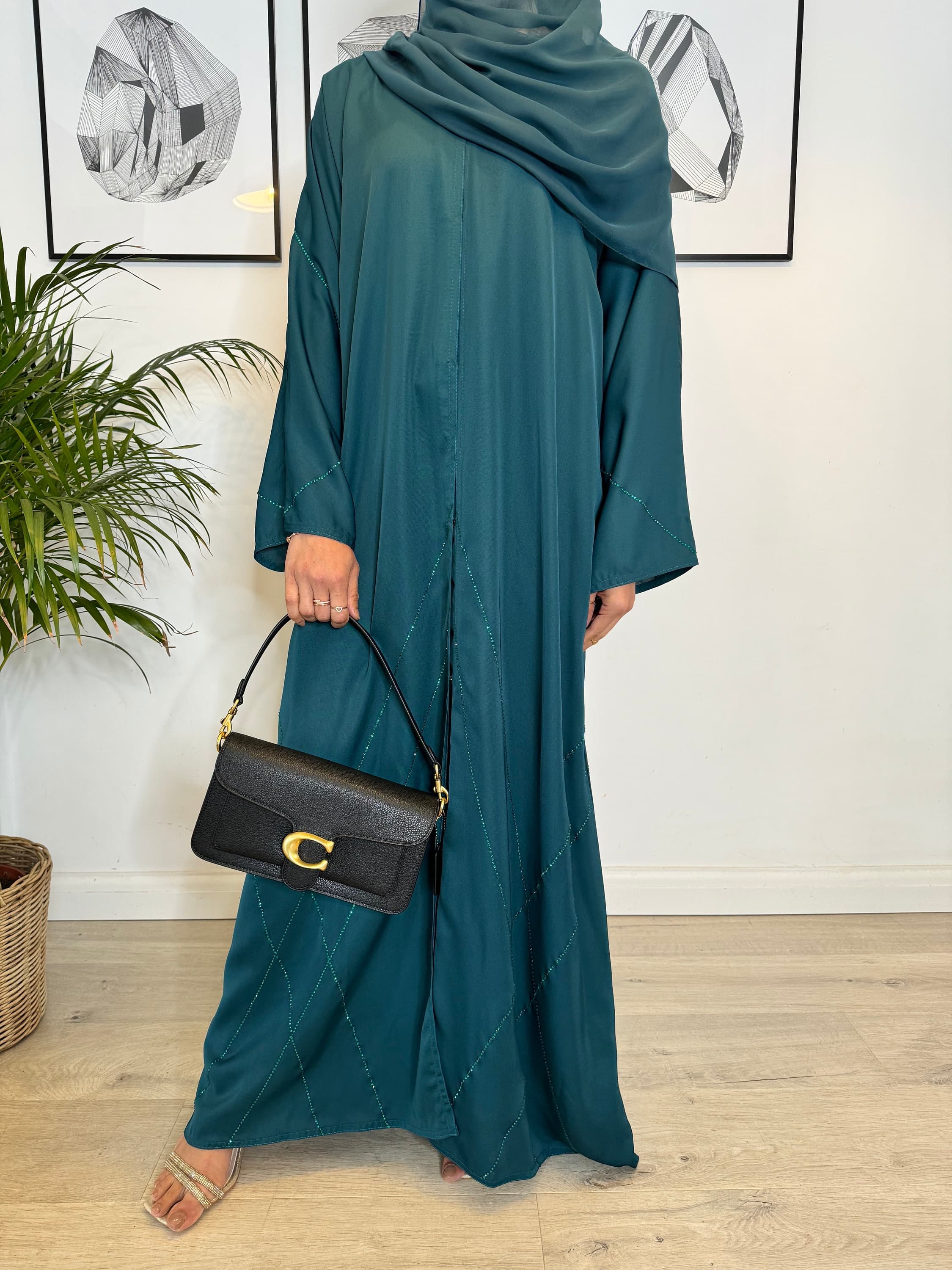 Amira Gemstone Embellishment Abaya - image 5