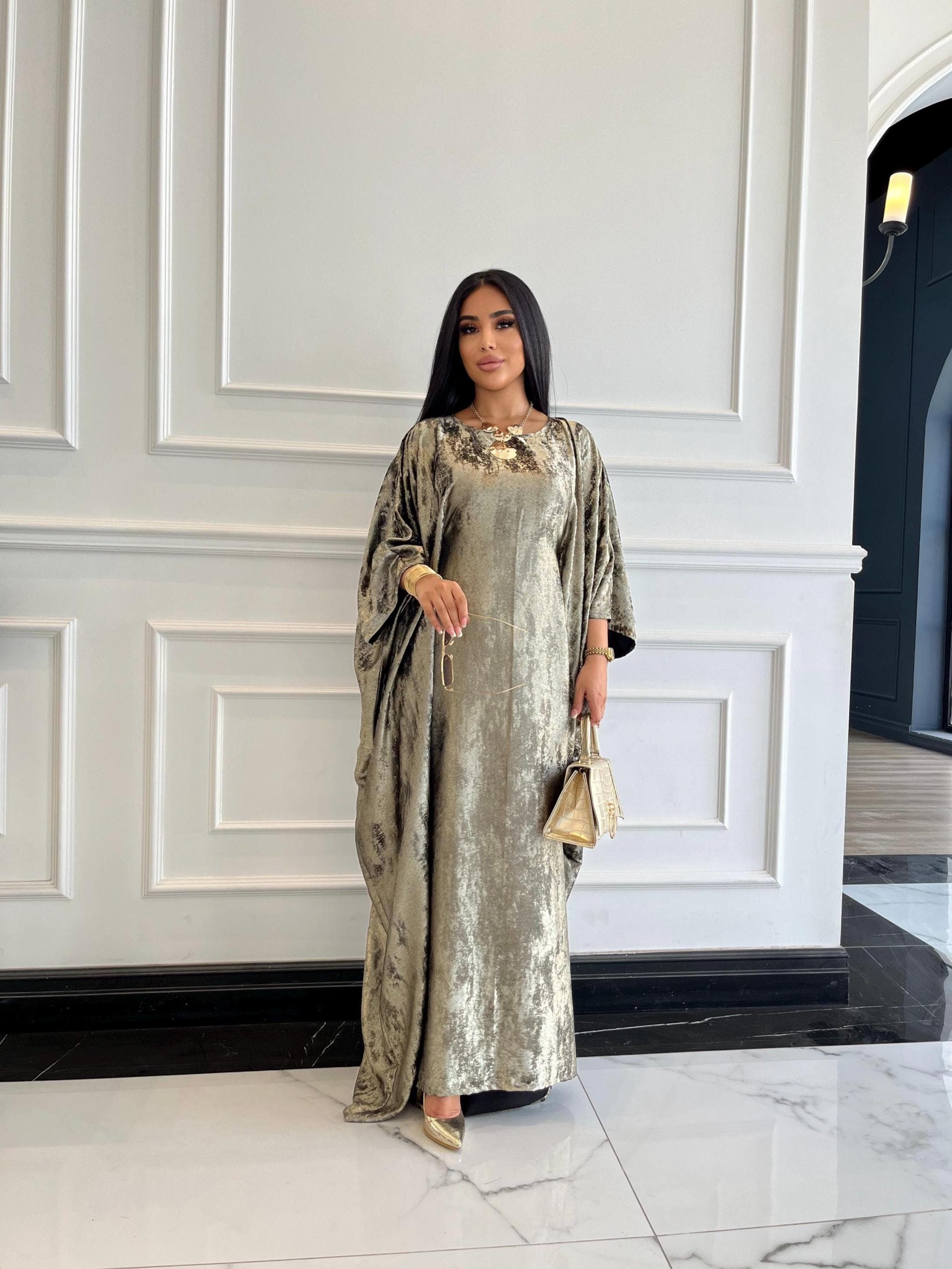 Golden classy abaya