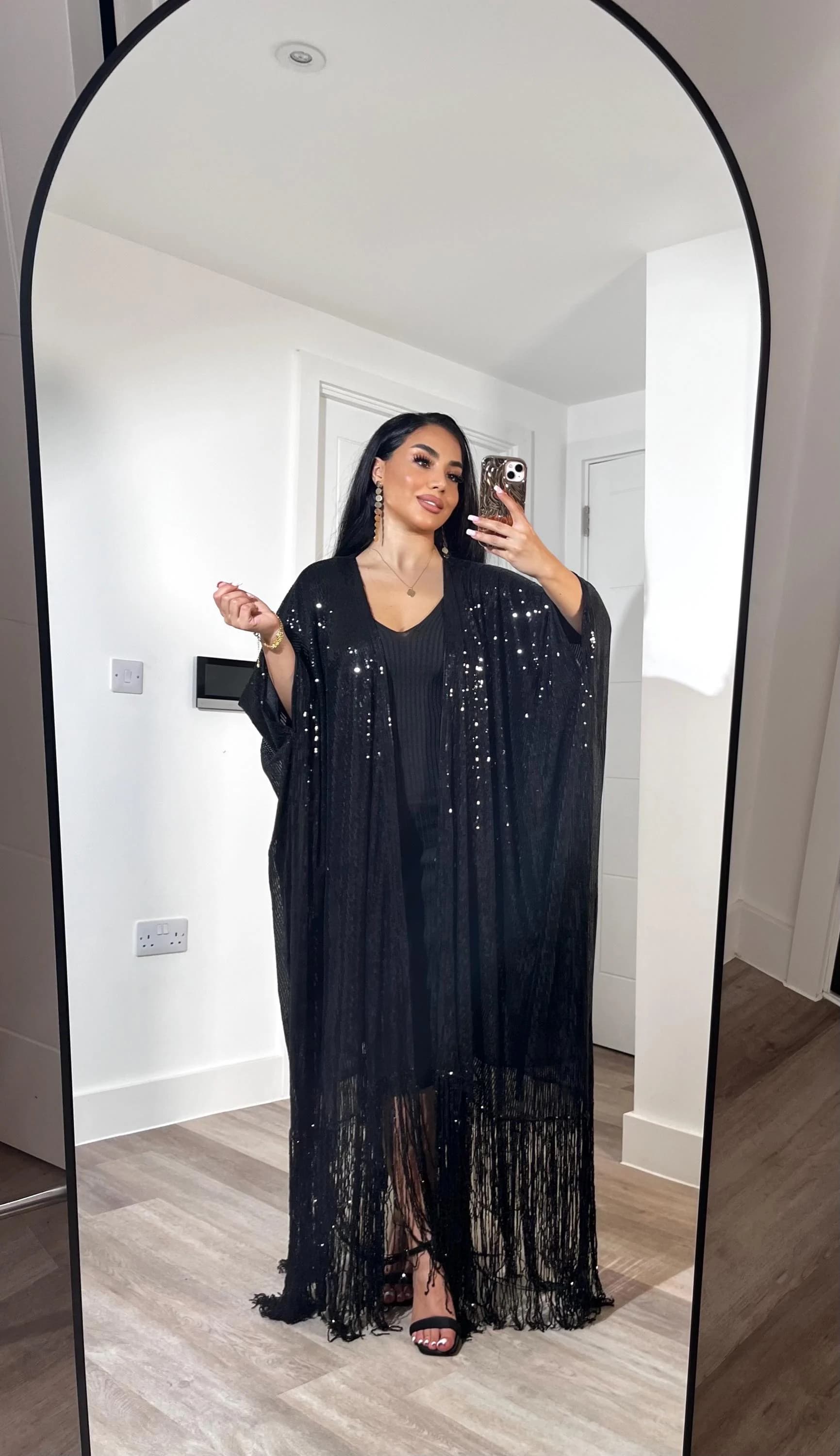 Sequin abaya for wedding and parties