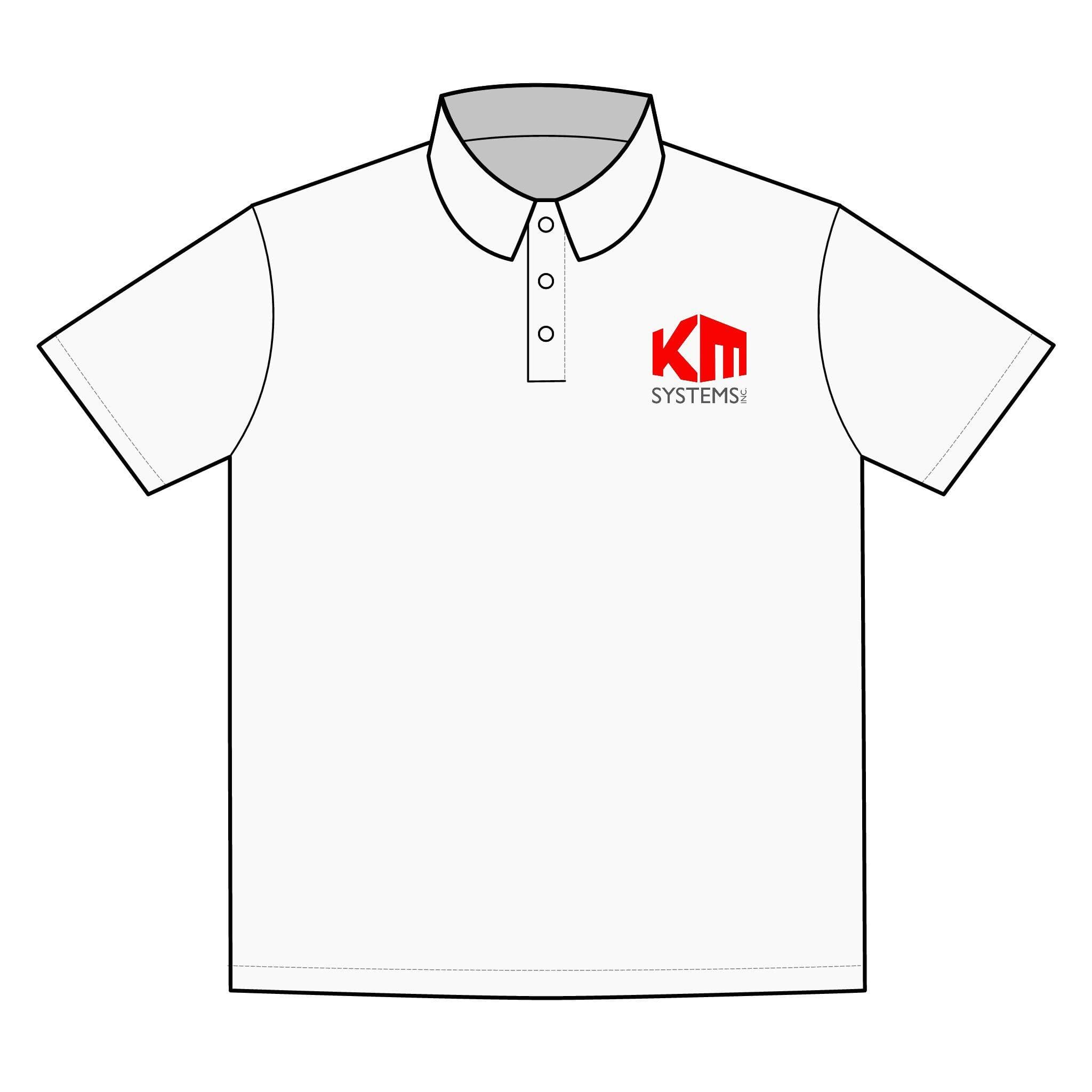 K&M Systems Men's Performance Polo Shirt - Sporty, Casual Wear for Work or Play