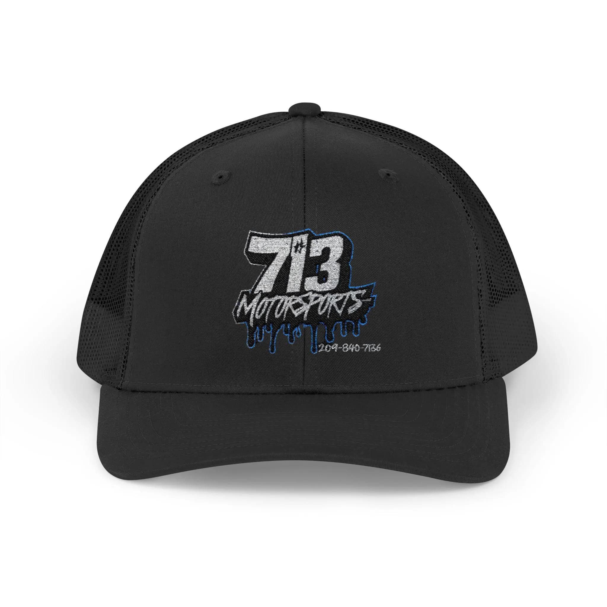 713 Motorsports Snapback Trucker Cap, Stylish Outdoor Accessory, Perfect Hat for Summer Events, Great Gift for Adventure Lovers