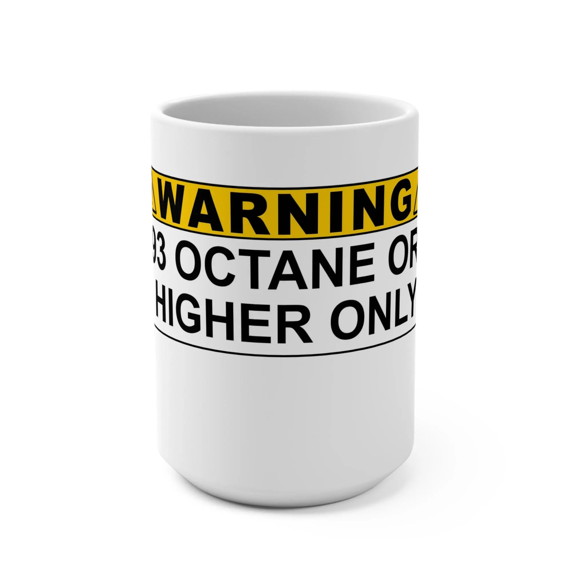 Hi Octane Coffee Mug: 15oz Ceramic Mug for Car & Mechanic Enthusiasts