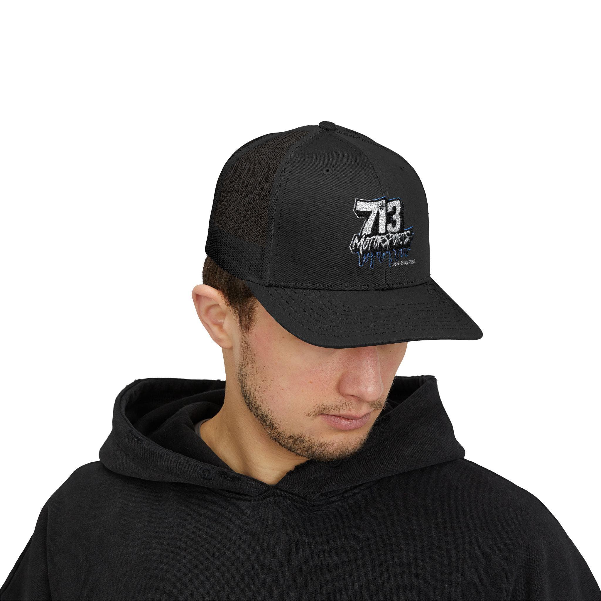 713 Motorsports Snapback Trucker Cap, Stylish Outdoor Accessory, Perfect Hat for Summer Events, Great Gift for Adventure Lovers - image 4