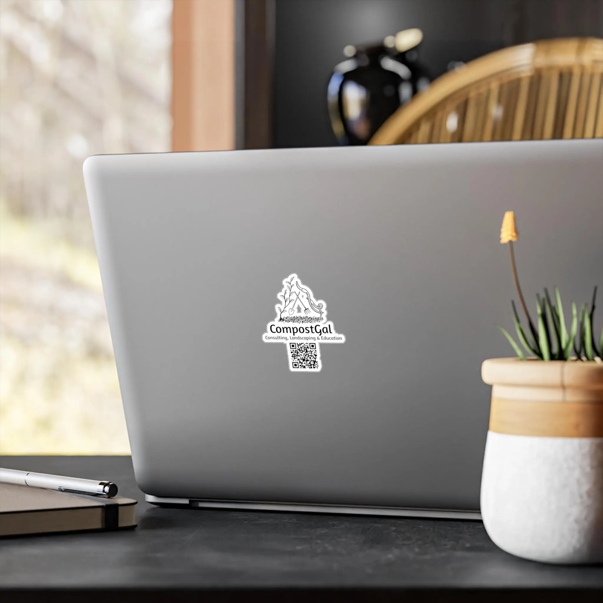 Gardener Vinyl Decal: CompostGal Eco-Friendly Plant Lover Stickers - image 5