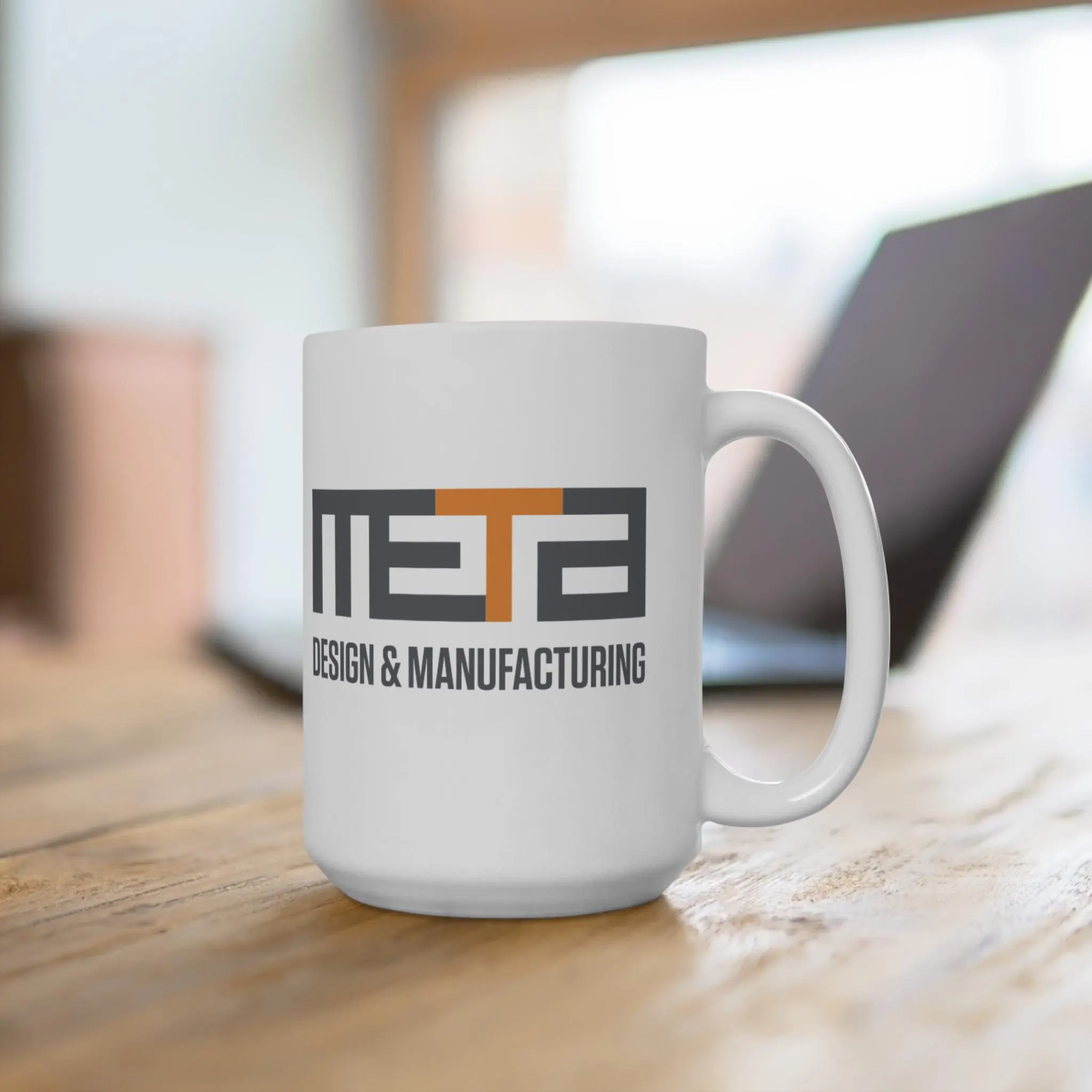 META Design and Manufacturing Personalized Ceramic Coffee Mug: 15oz Custom Design, Creative Gift