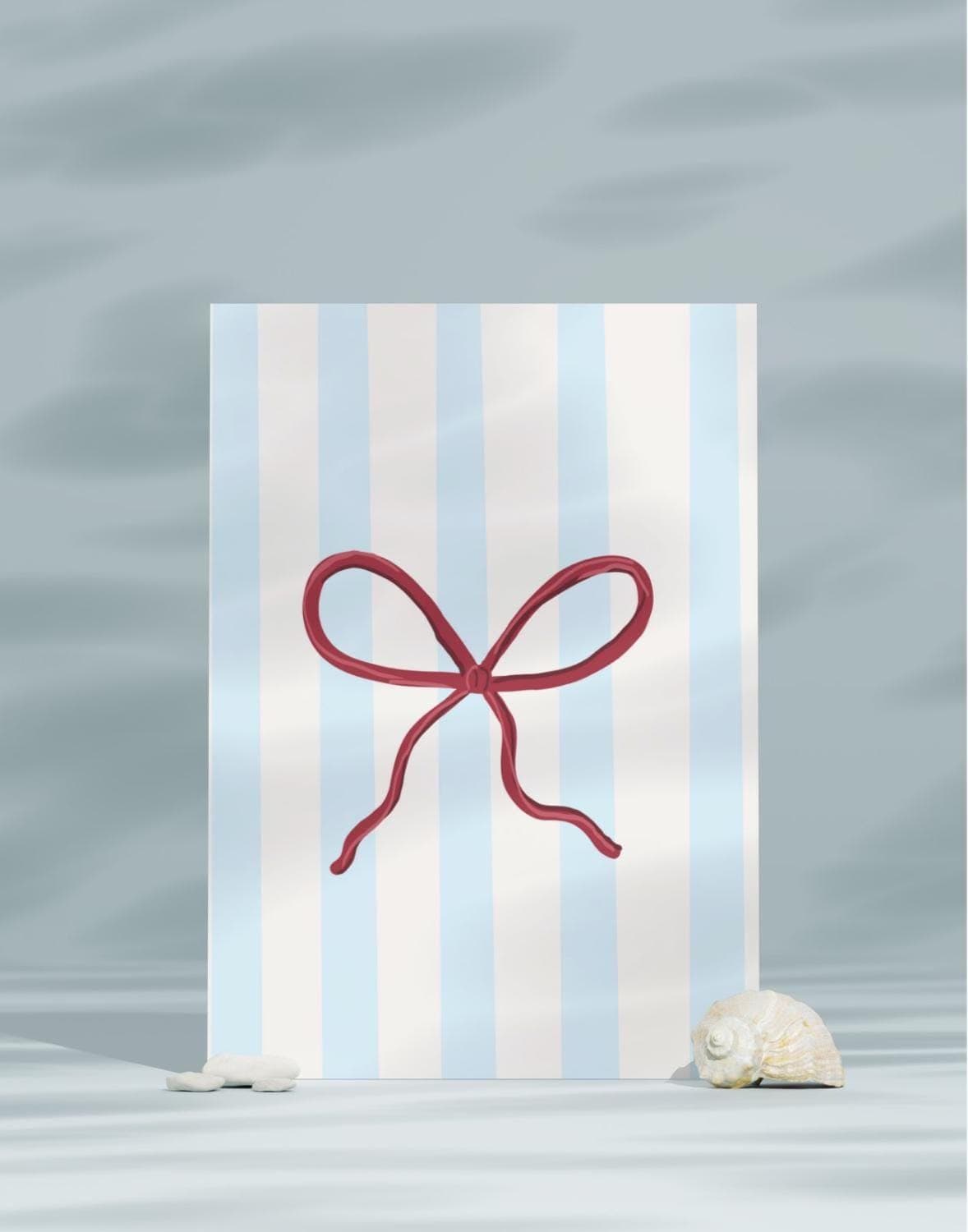 Nantucket Summer Bow Card: Printable Nautical Greeting (10x7 inches) - image 5