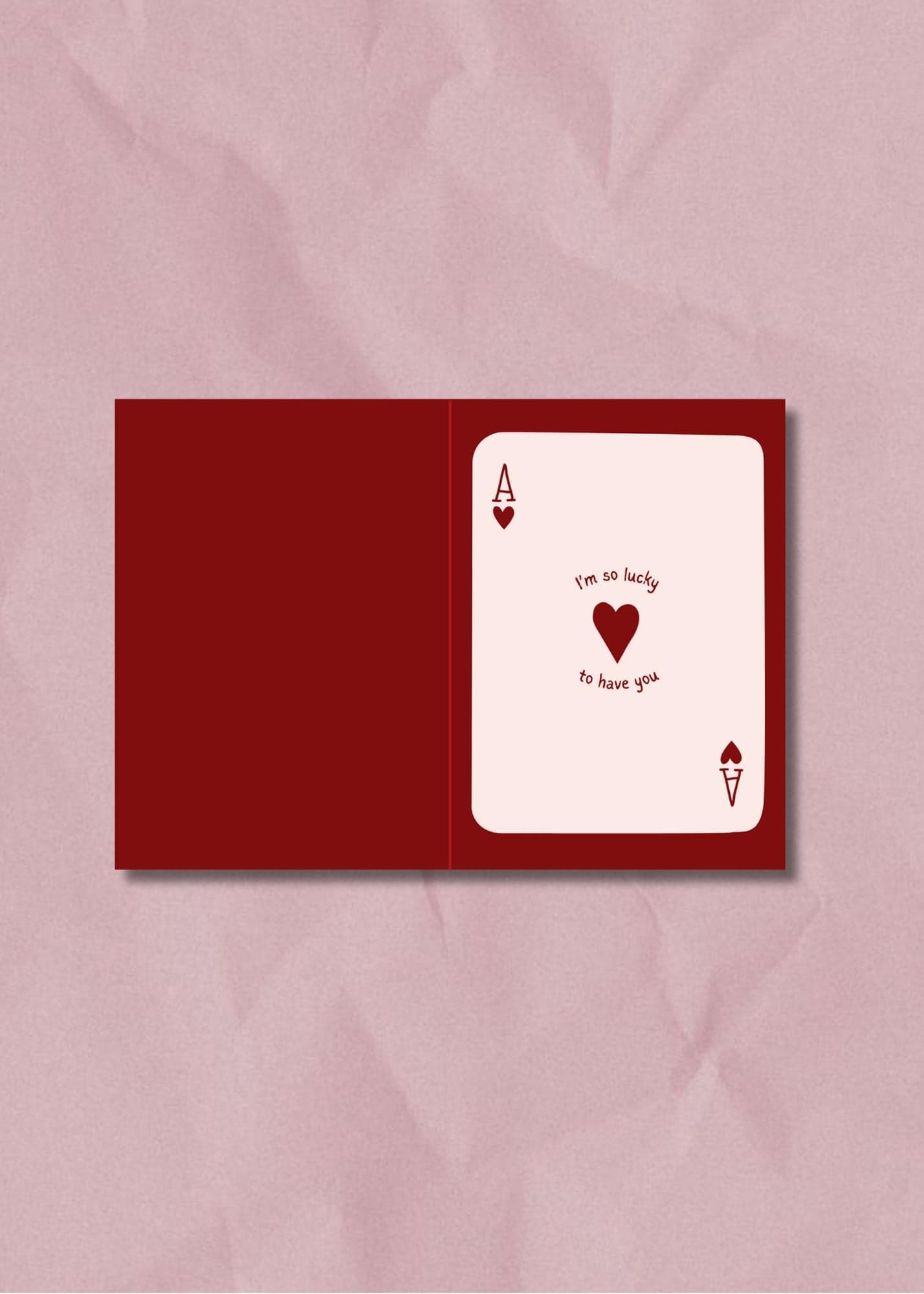 Ace Foldable Valentine's Card: Printable Card (10x7 inches) - image 4