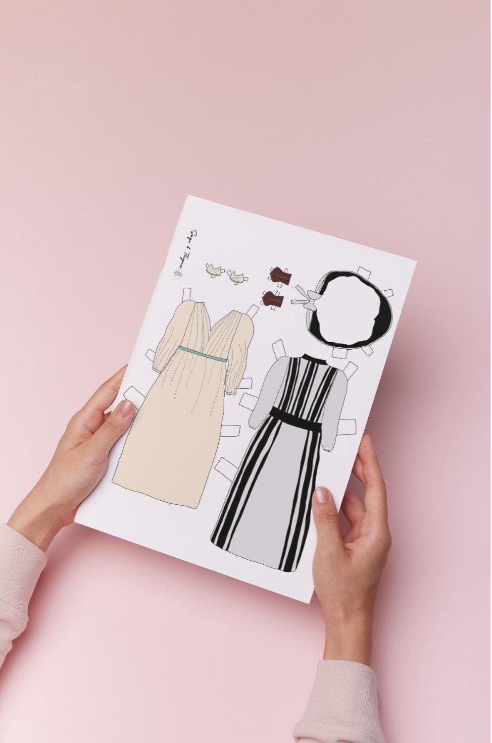 Jo March Paper Doll: Little Women Inspired Printable (8.5x11 Inches) - image 5