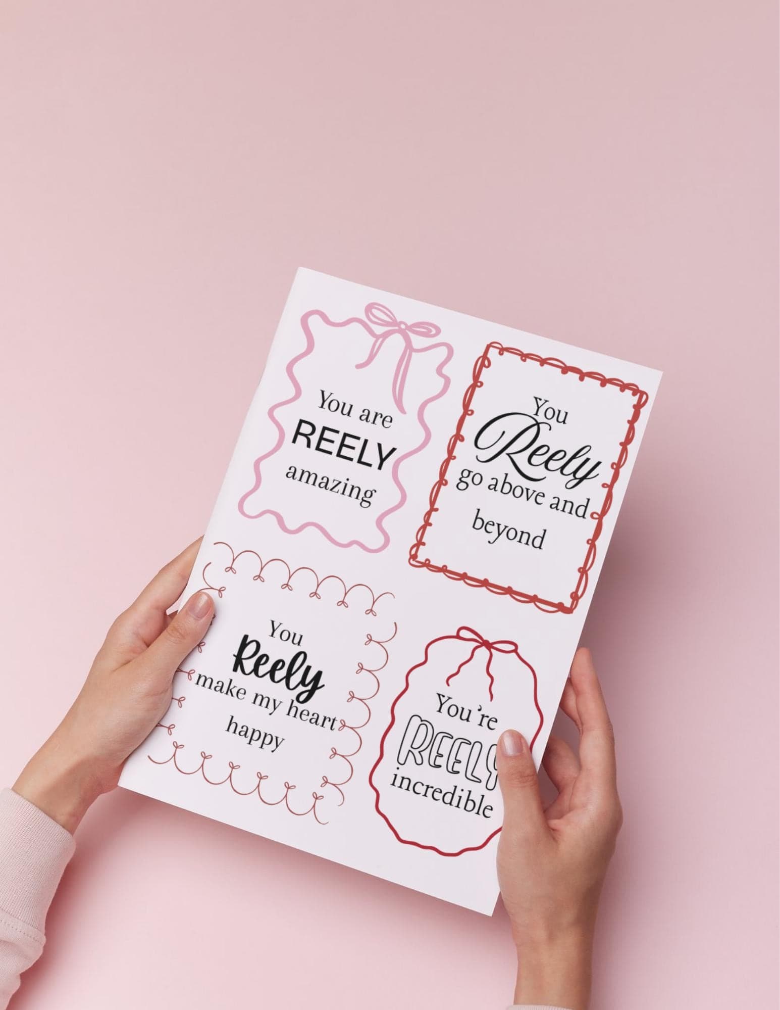 Badge Reel Valentines: Digital Download (12 Tags)
