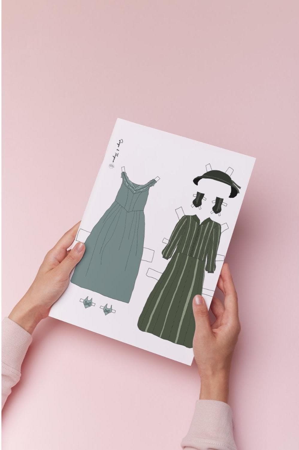 Margaret Hale Paper Doll: North and South Victorian Fashion (Printable 8.5x11 Inches) - image 5