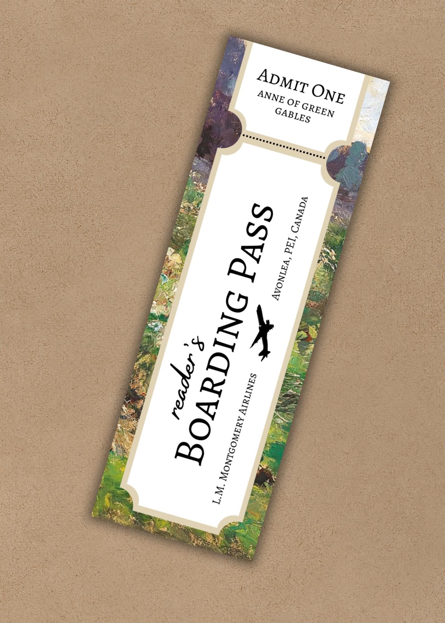 Anne of Green Gables Bookmark: Vintage Ticket to Avonlea (Digital Download)