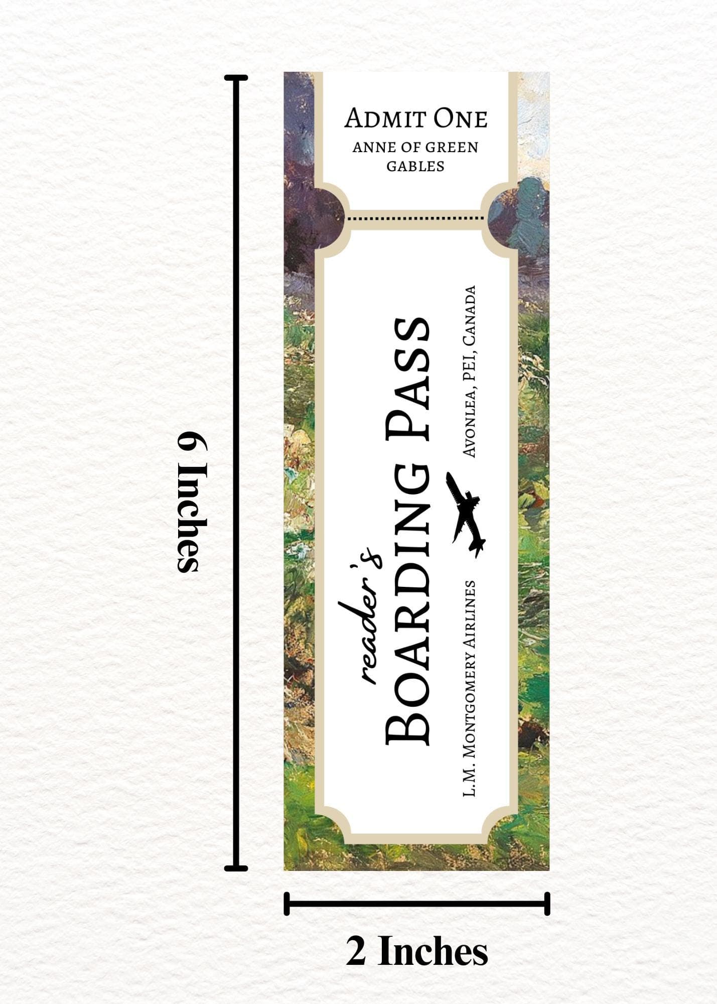 Anne of Green Gables Bookmark: Vintage Ticket to Avonlea (Digital Download) - image 4