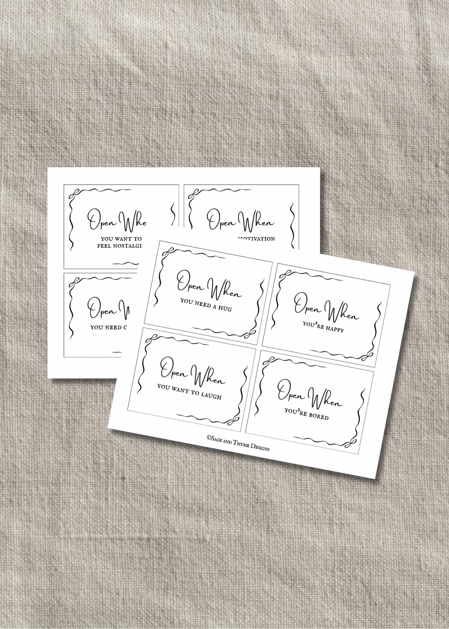 Open When Labels: 28 Printable Labels (Digital Download) - image 3