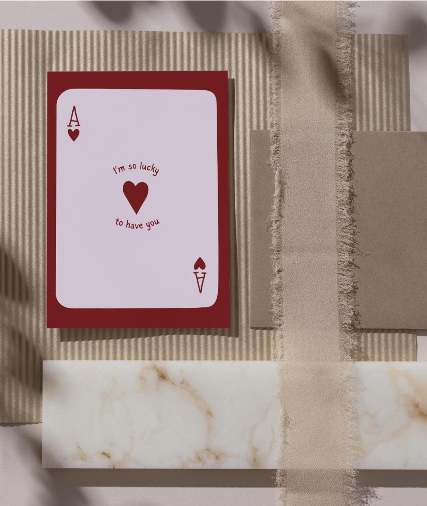 Ace Foldable Valentine's Card: Printable Card (10x7 inches) - image 3
