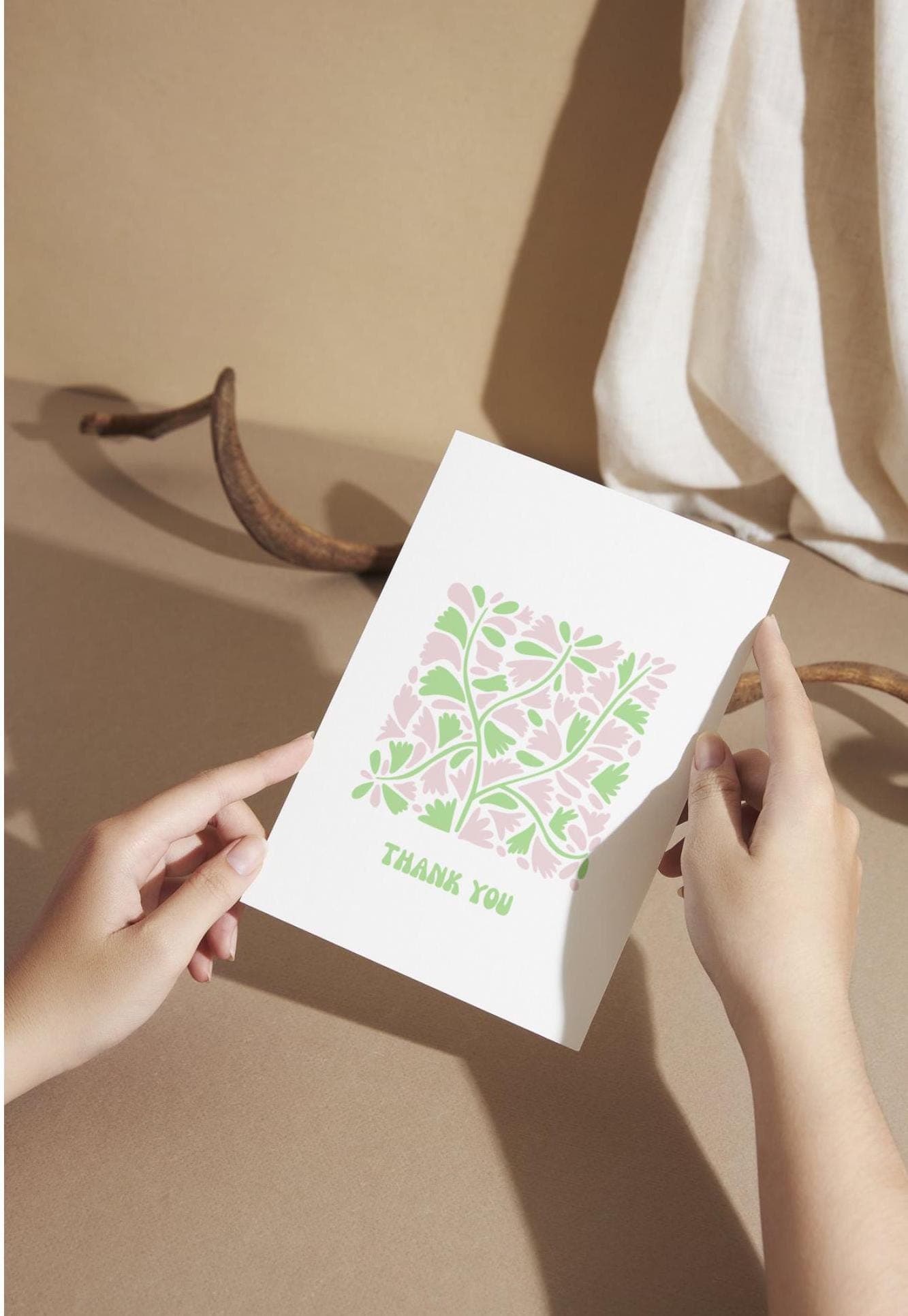 Floral Thank You Cards: Printable Foldable Card Set (Digital Download) - image 5