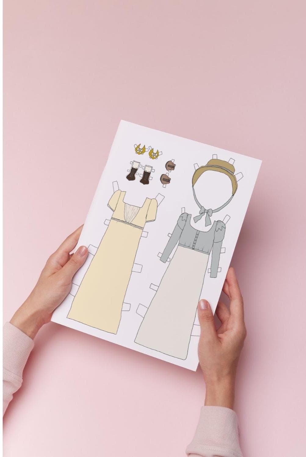 Elizabeth Bennet Paper Doll: Pride and Prejudice Printable (8.5x11 Inches) (Digital Download - image 5