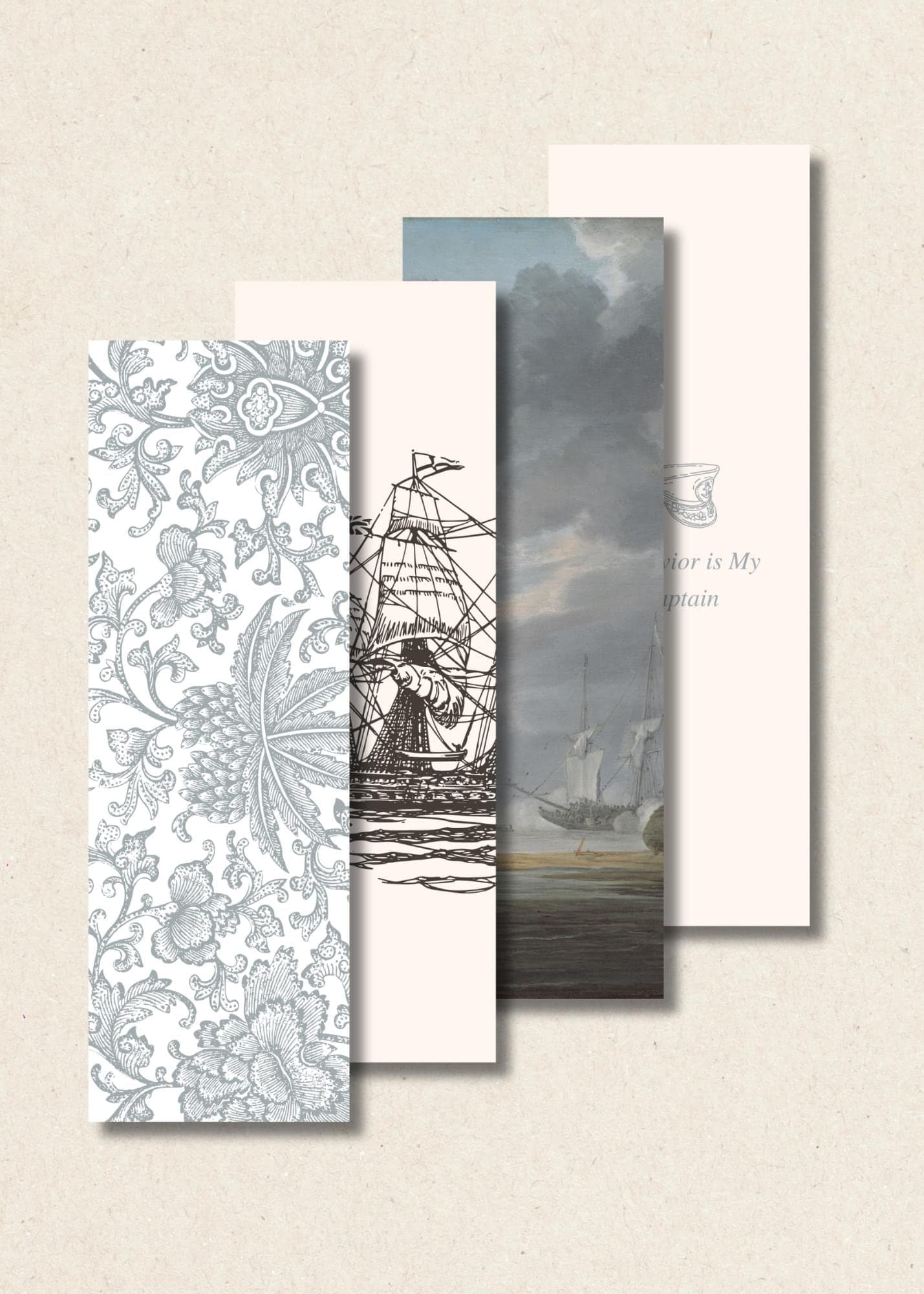 Christian Ocean Bookmarks: Elegant Scripture Study (Digital Download)