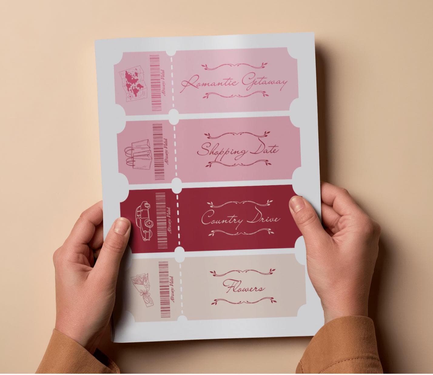 Valentine’s Couple Coupons: 20 Printable Gift Vouchers (Digital Download) - image 3