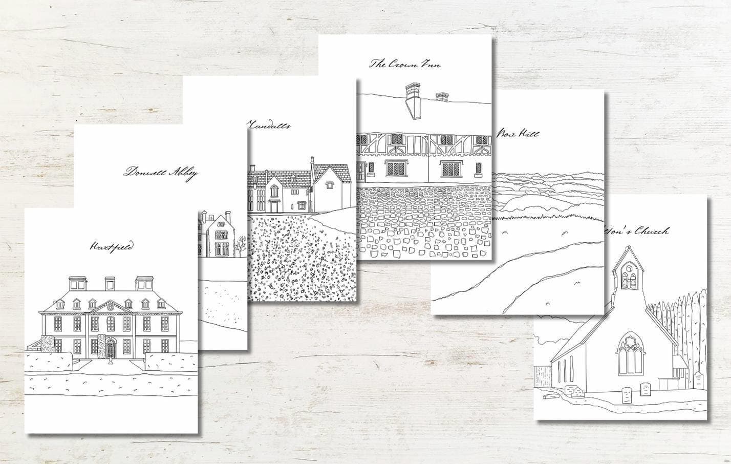 Jane Austen Emma Coloring Pages: Regency Scenes (Digital Download)
