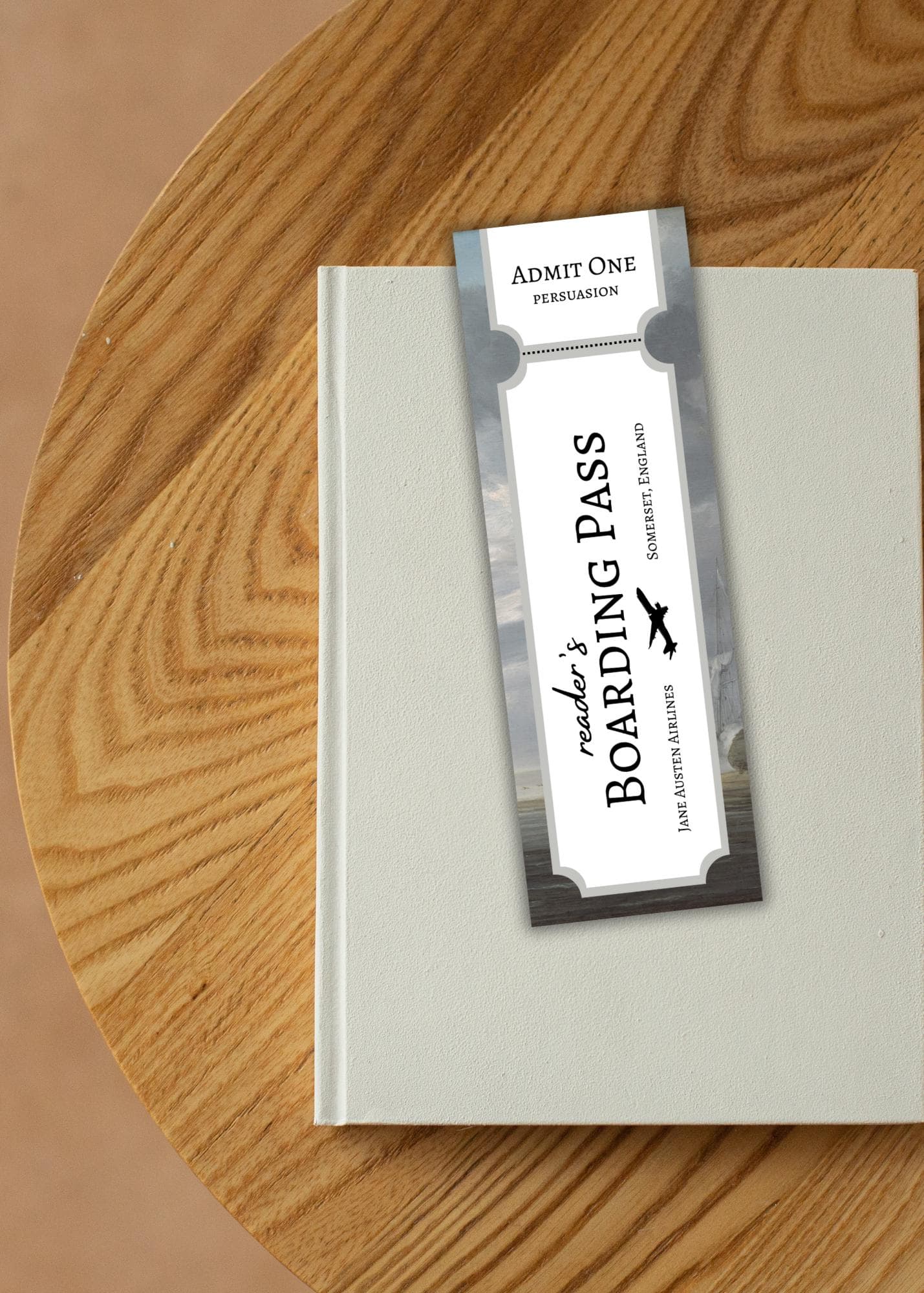 Jane Austen Airlines Ticket Bookmarks (Printable) - image 5