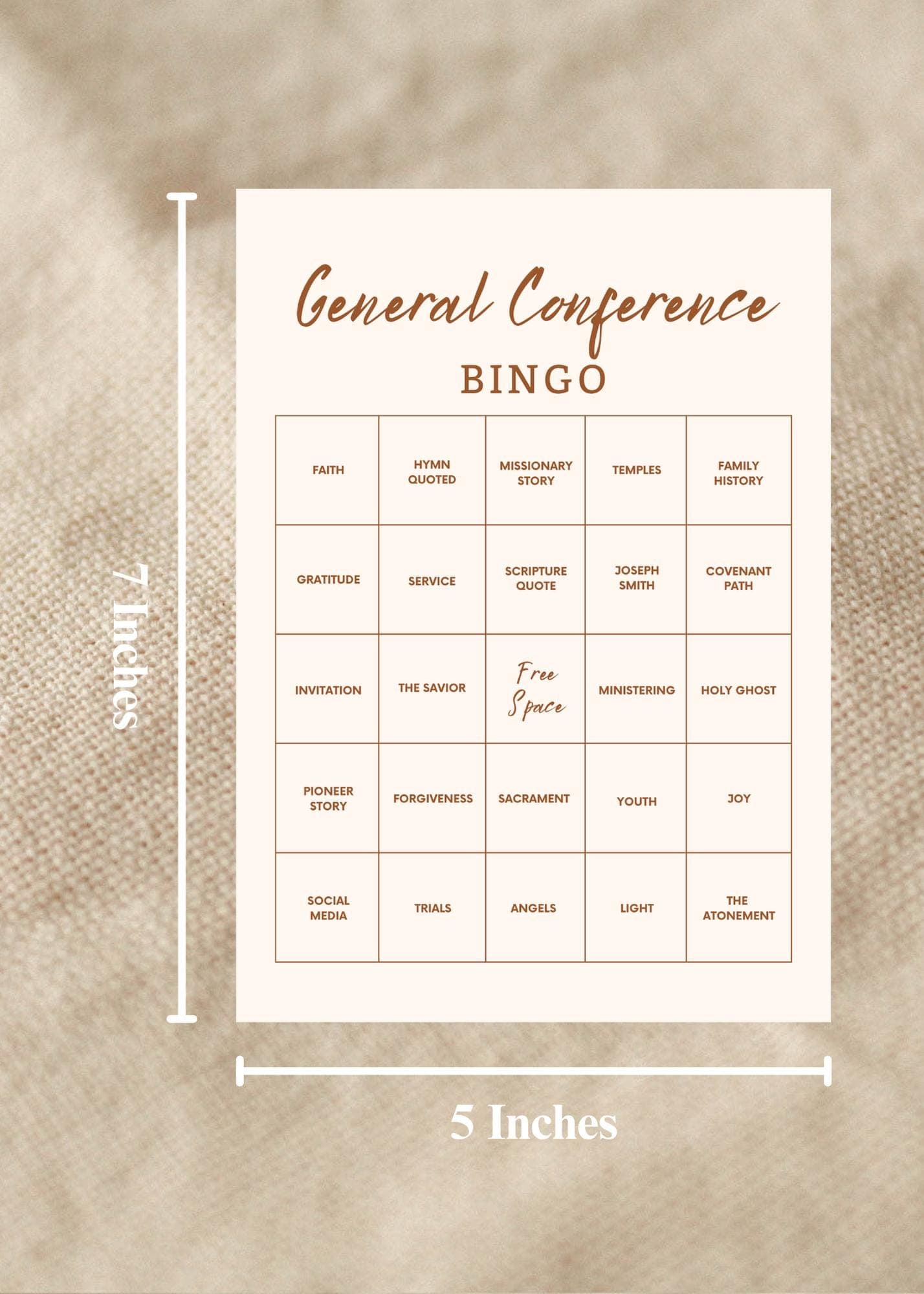 General Conference: Printable Bingo | 10 Unique Cards - image 5