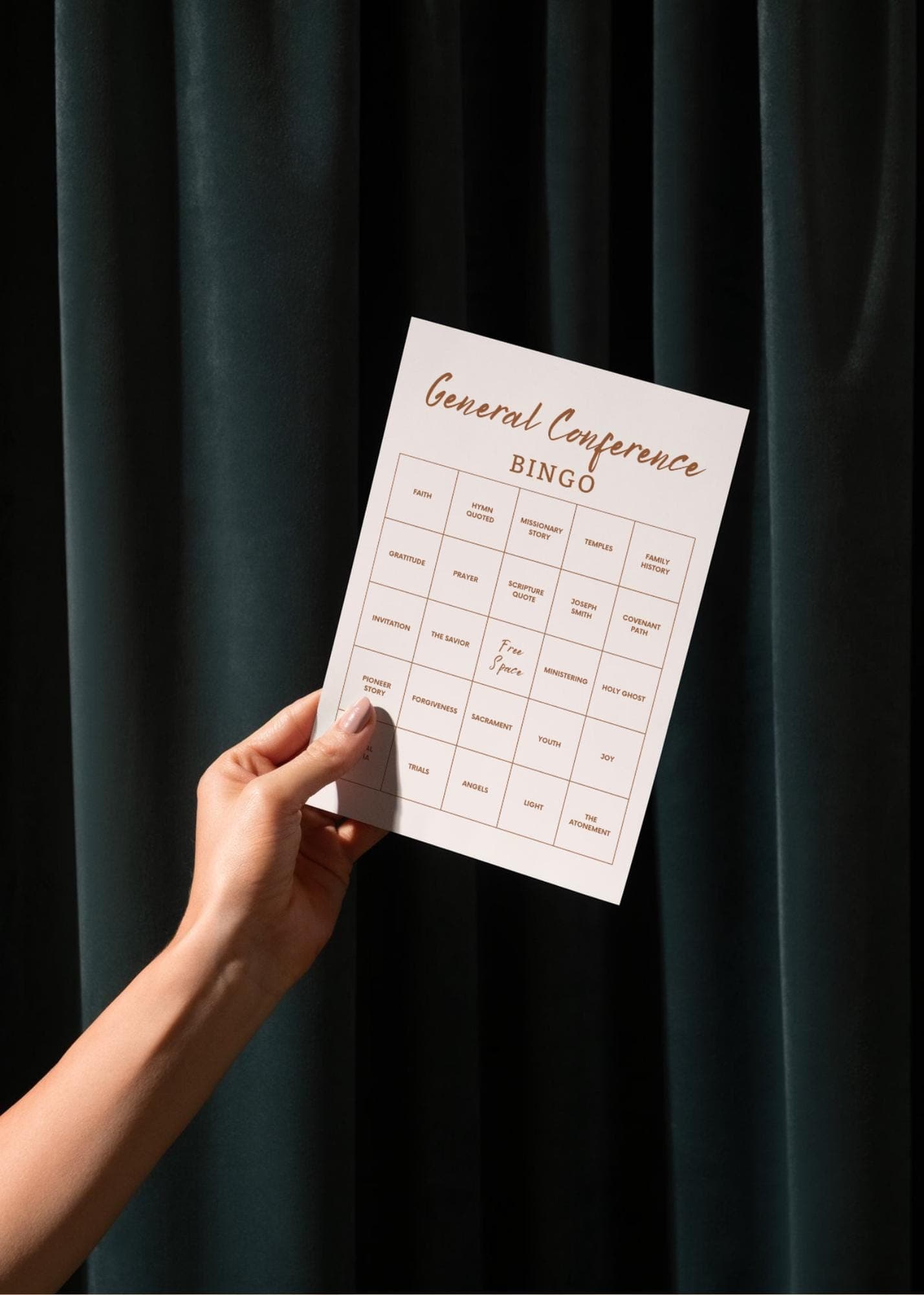 General Conference: Printable Bingo | 10 Unique Cards