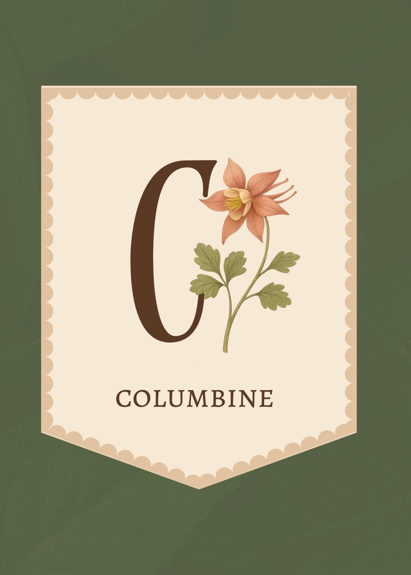 Cottagecore Wildflower Alphabet Banner: Classroom Printable (A-Z) - image 5