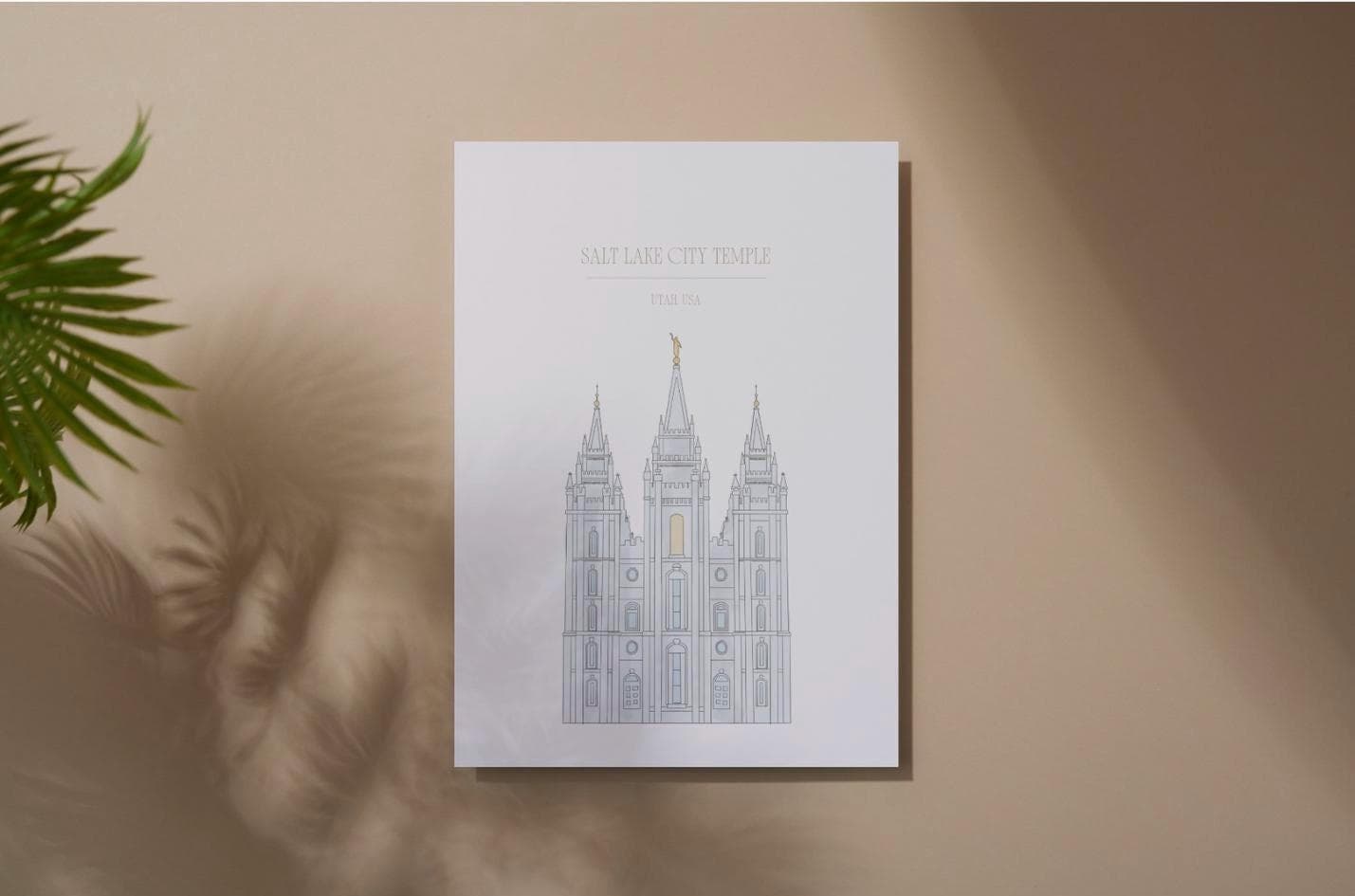Salt Lake City Temple Art Print: LDS Wall Decor (11x14 Inches) (Digital Download) - image 4