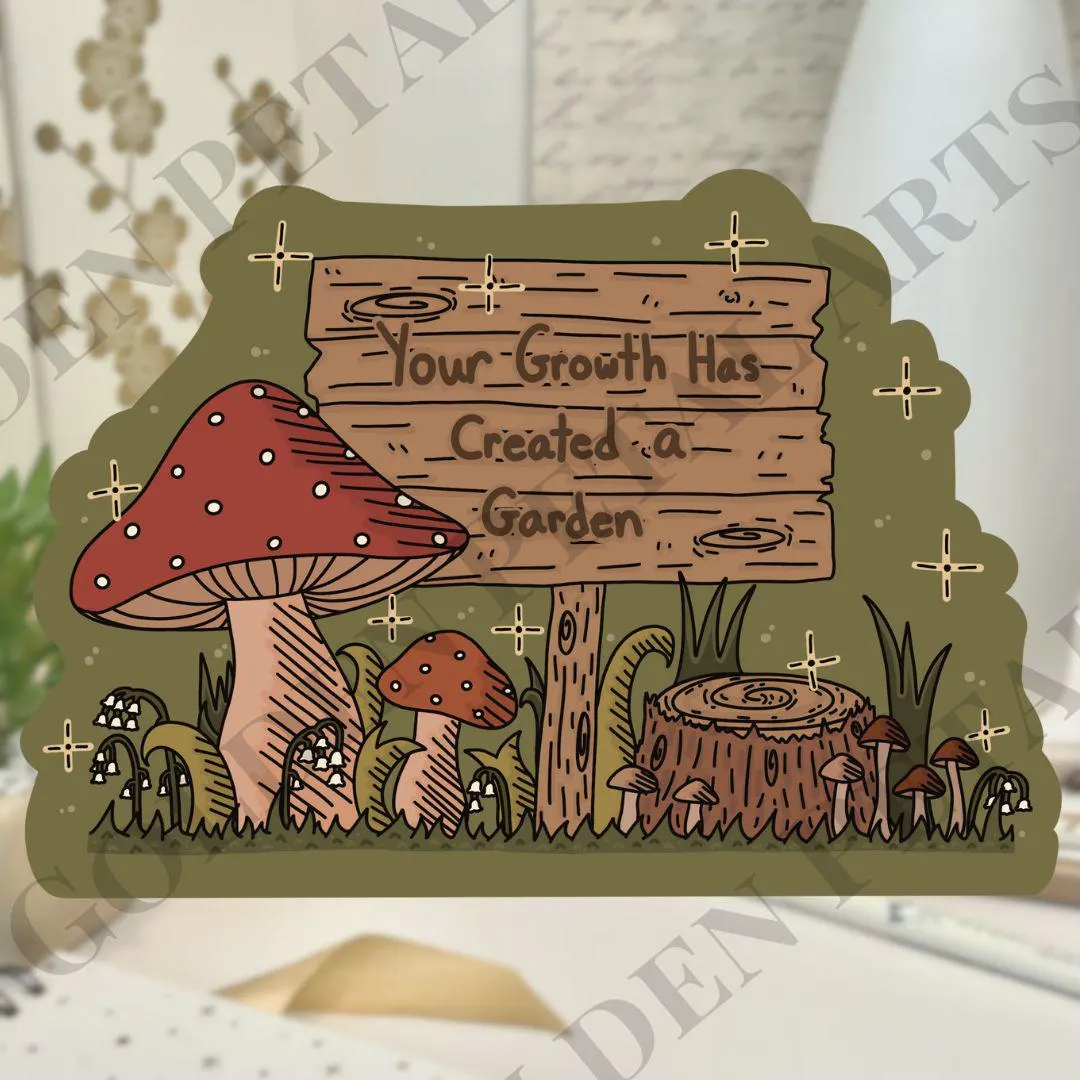 Mushroom Garden Sticker - image 5