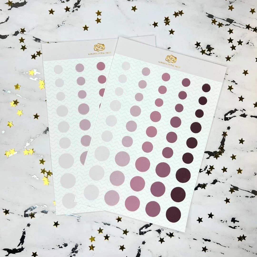 MIXED Gradient Circles Sticker Sheet (1 pc) (MORE COLORS) - image 5