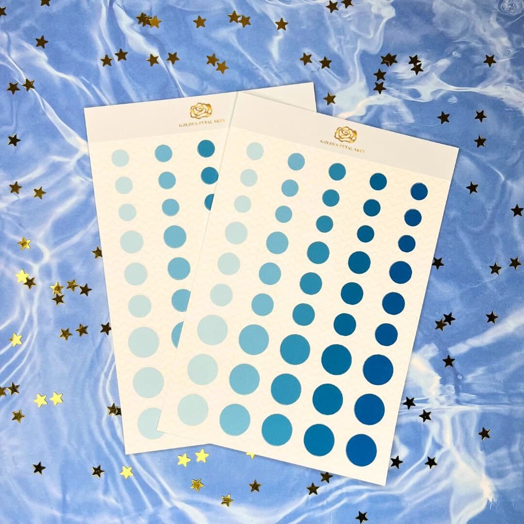 MIXED Gradient Circles Sticker Sheet (1 pc) (MORE COLORS) - image 3