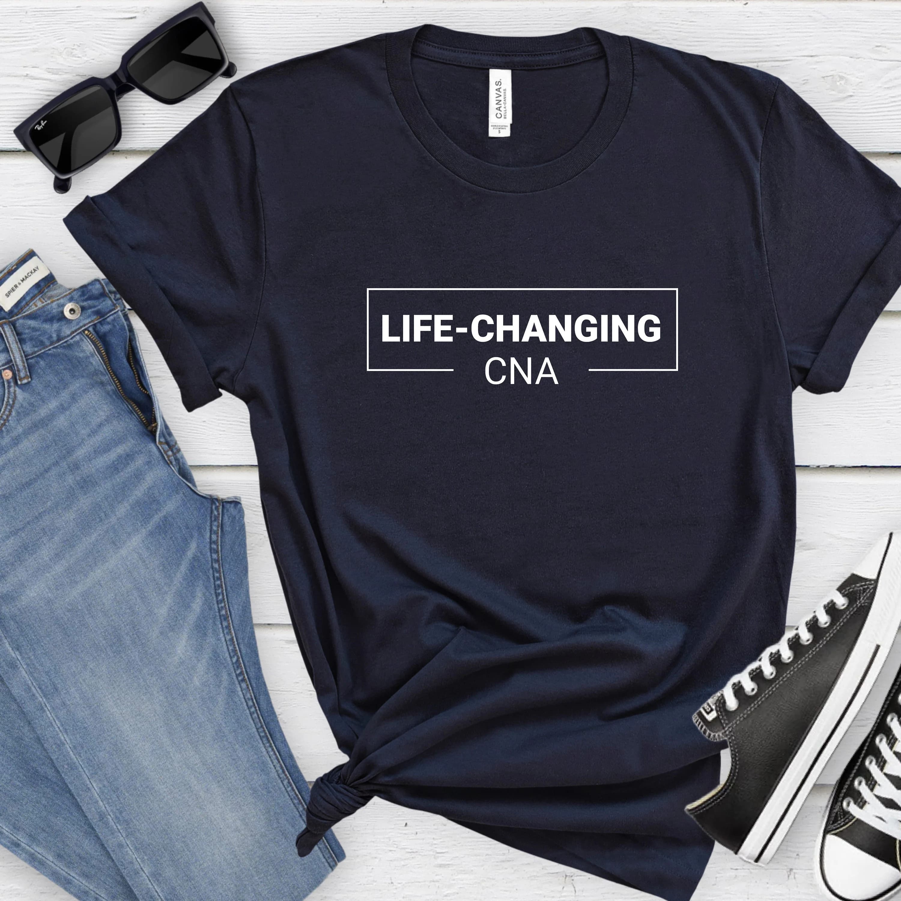 CNA Shirt Nursing Assistant Life Changing tshirt, Nurse Assistant Graphic tee, Life Changing Nurse Assistant Shirt Gift for Her,  Size S-XL - image 3