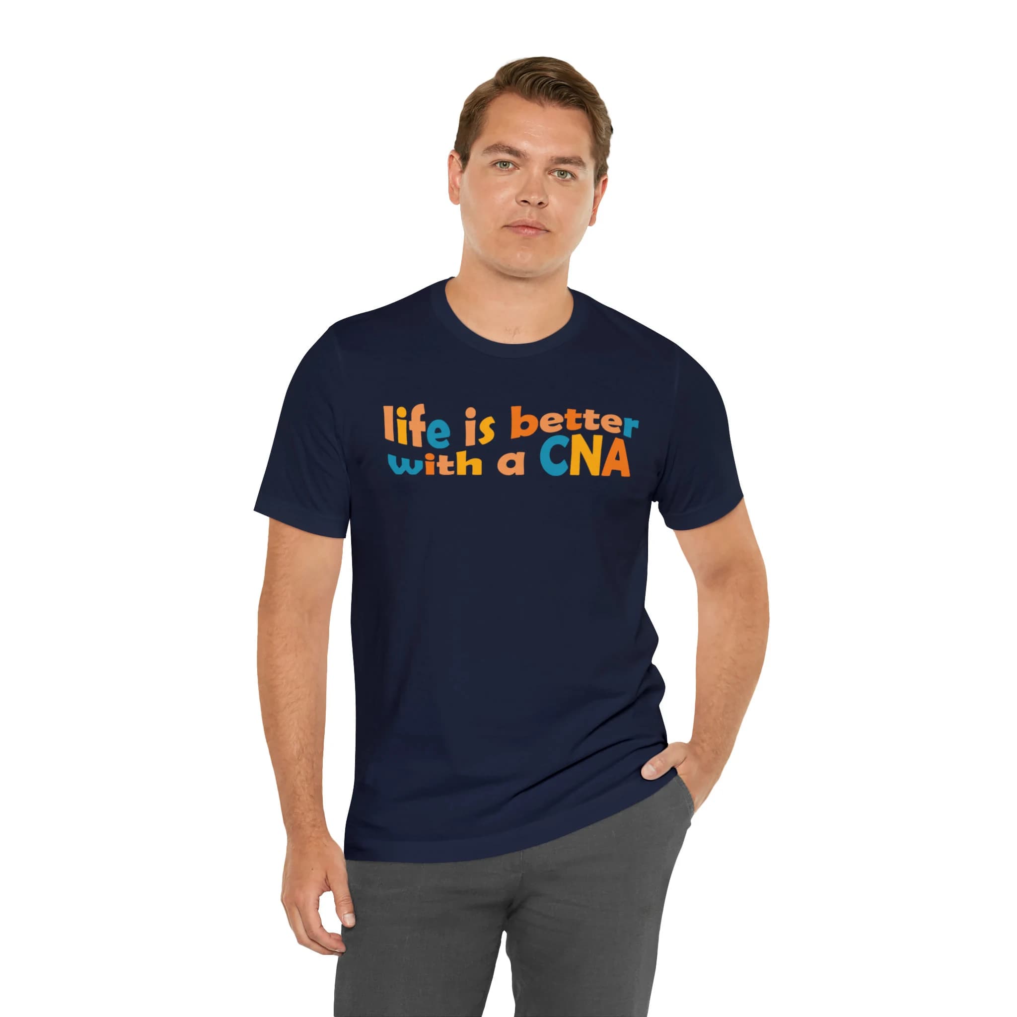 CNA Shirt Certified Nursing Assistant T-shirt, Life is Better with a CNA T shirt for Nursing Assistants, cna Nurse Gift,  Size S-XL - image 3
