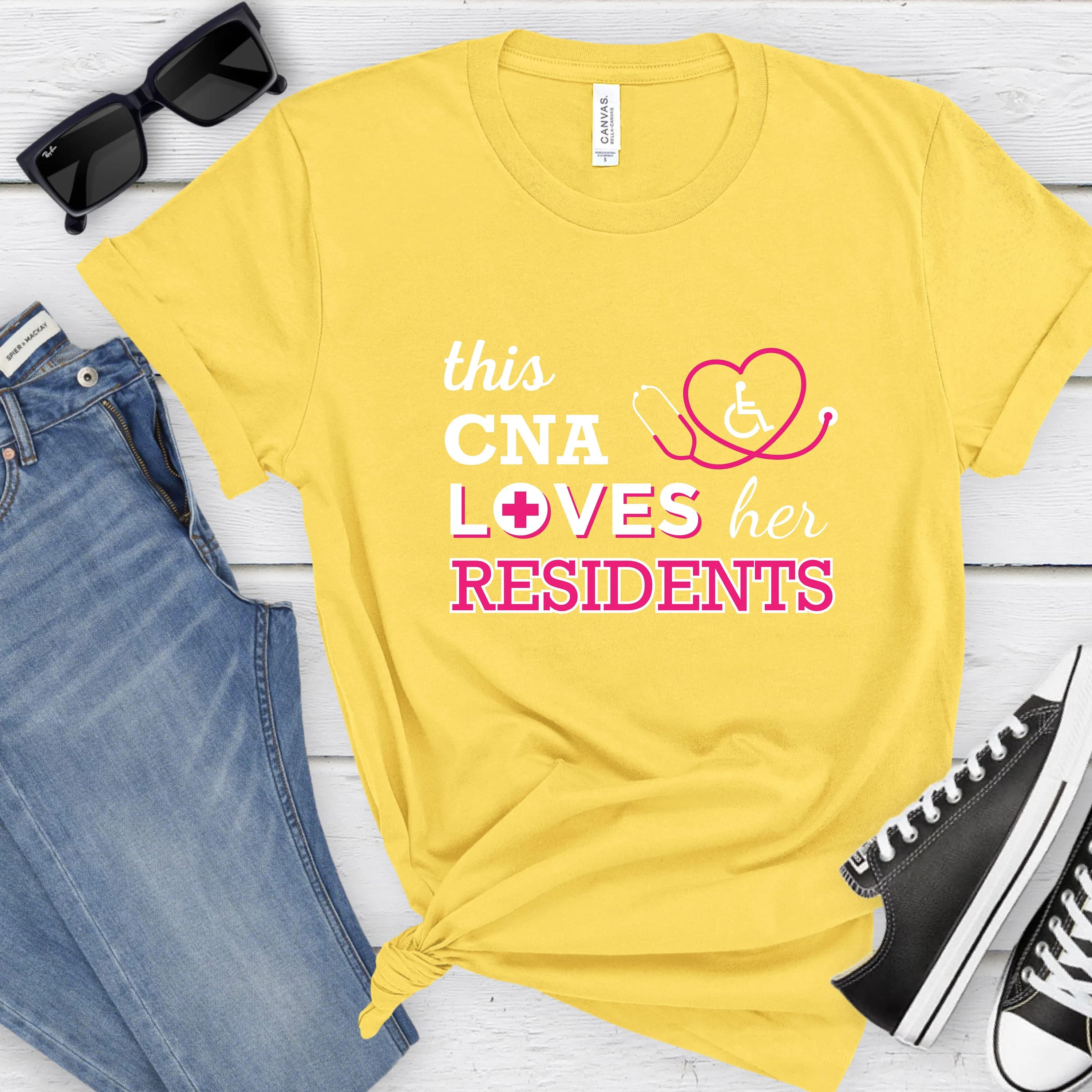 CNA shirt, Loves Her Residents, CNA T Shirt, Nursing Assistant Graphic Shirt, Life Changing Nurse Assistant Shirt Gift for Her,  Size S-XL - image 2