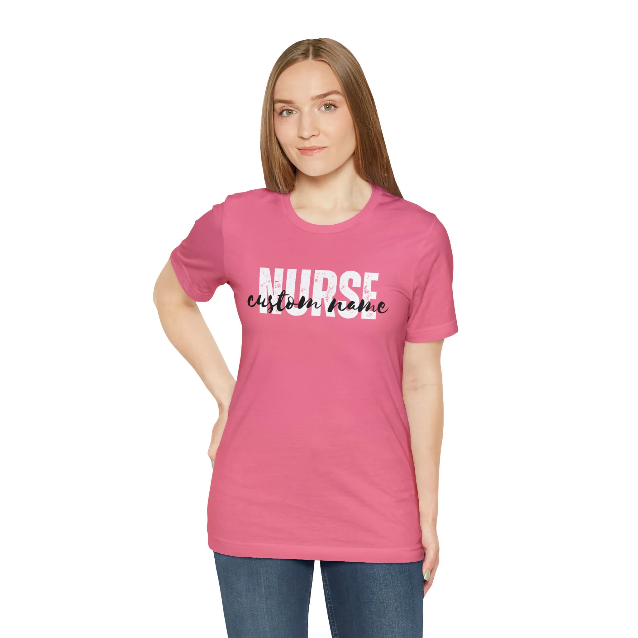 Custom Nurse Shirt, Personalized Nurse Shirt, Customized RN Nurse Name shirt, Nursing School Student Shirt, Nurse Graduation Gift, Size S-XL - image 5