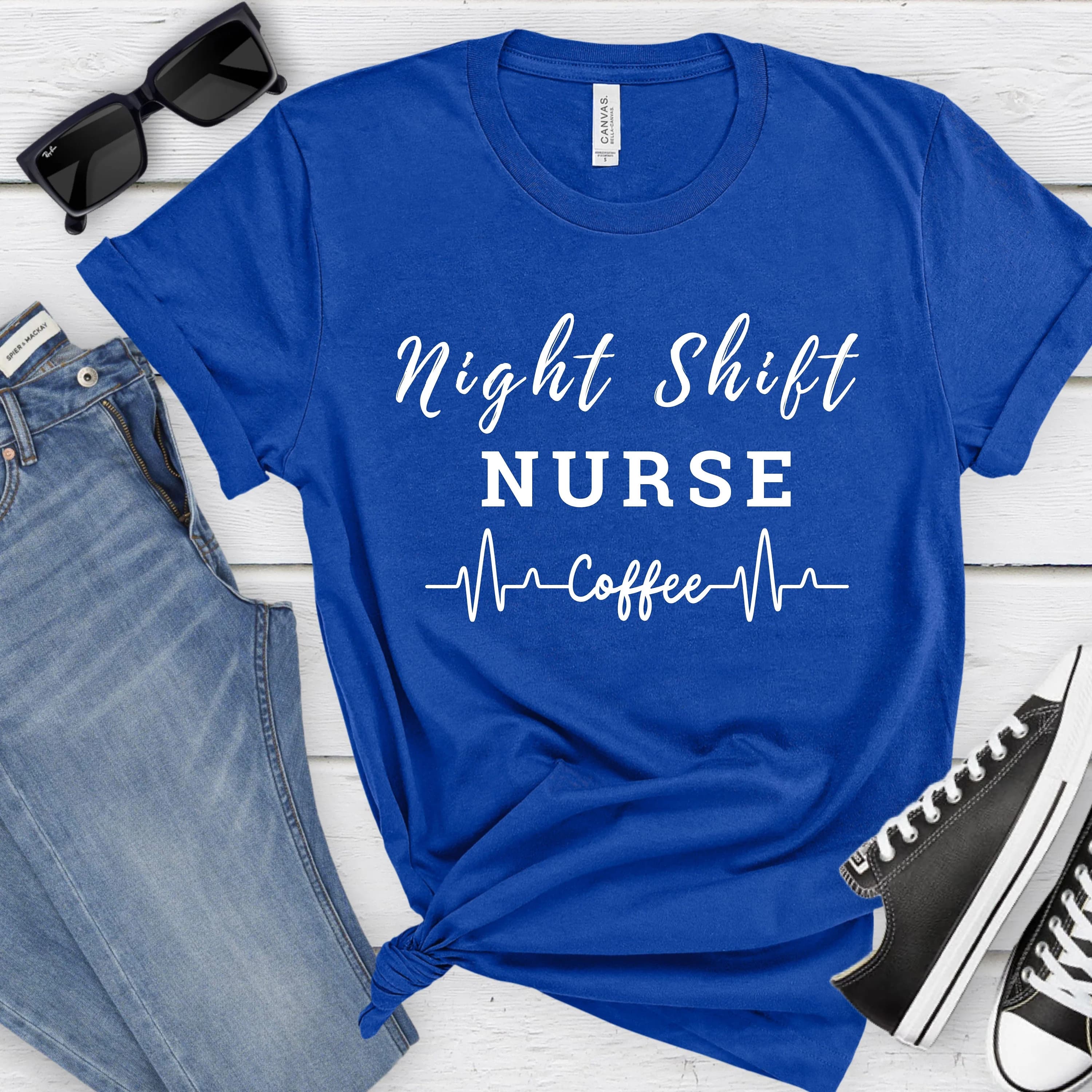 Night Shift Nurse Shirt RN Shirt Night Shift Shirt CNA Shirt Night Shift t-shirt for Night Shift ER Nurse Shirt Nurse Shirt Emergency Shirt
