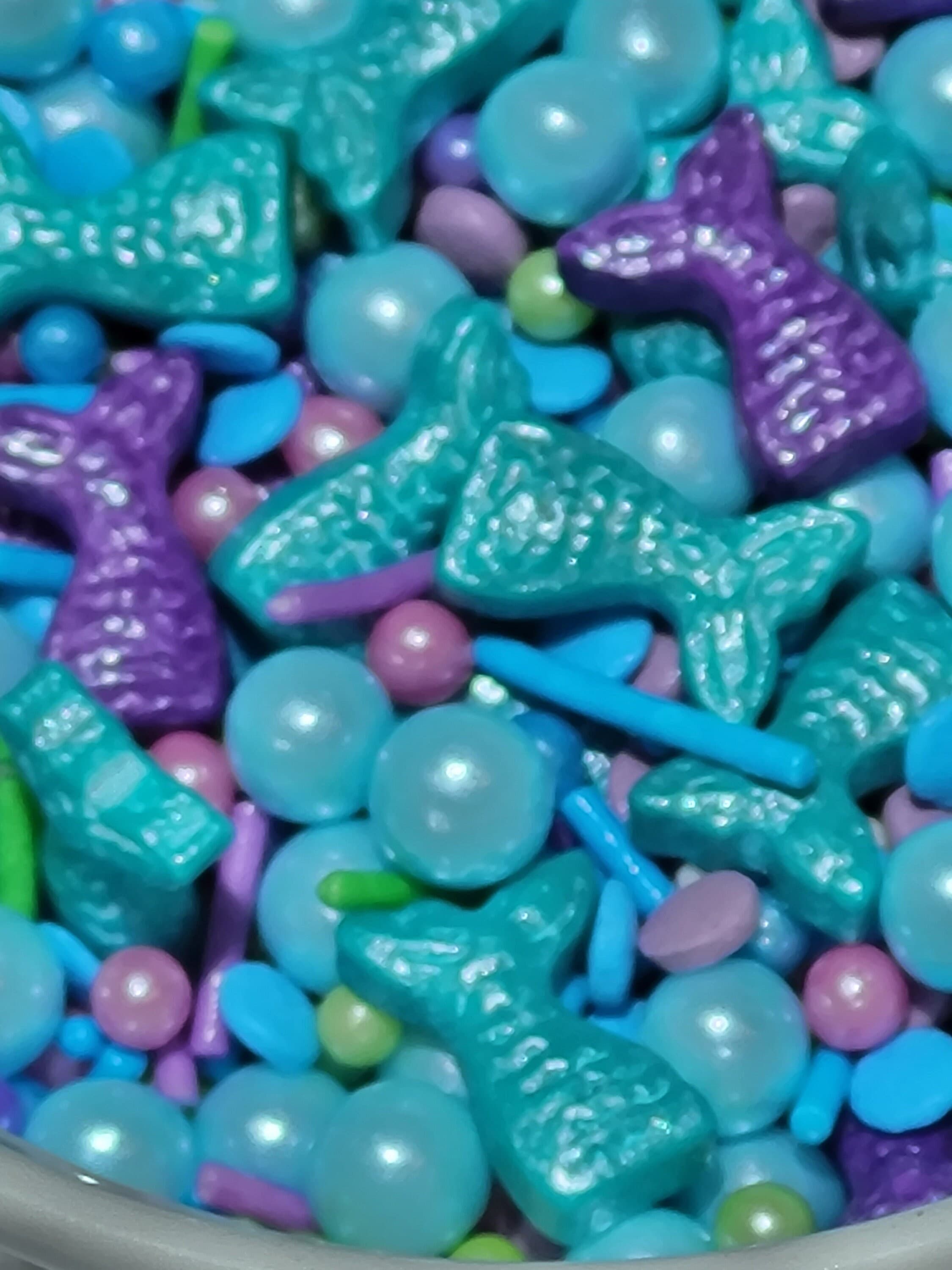 Mermaid Tails Sprinkle Mix - Birthday Cake, Cupcake, Cookie edible decoration Gluten free, Vegan, Halal - image 5