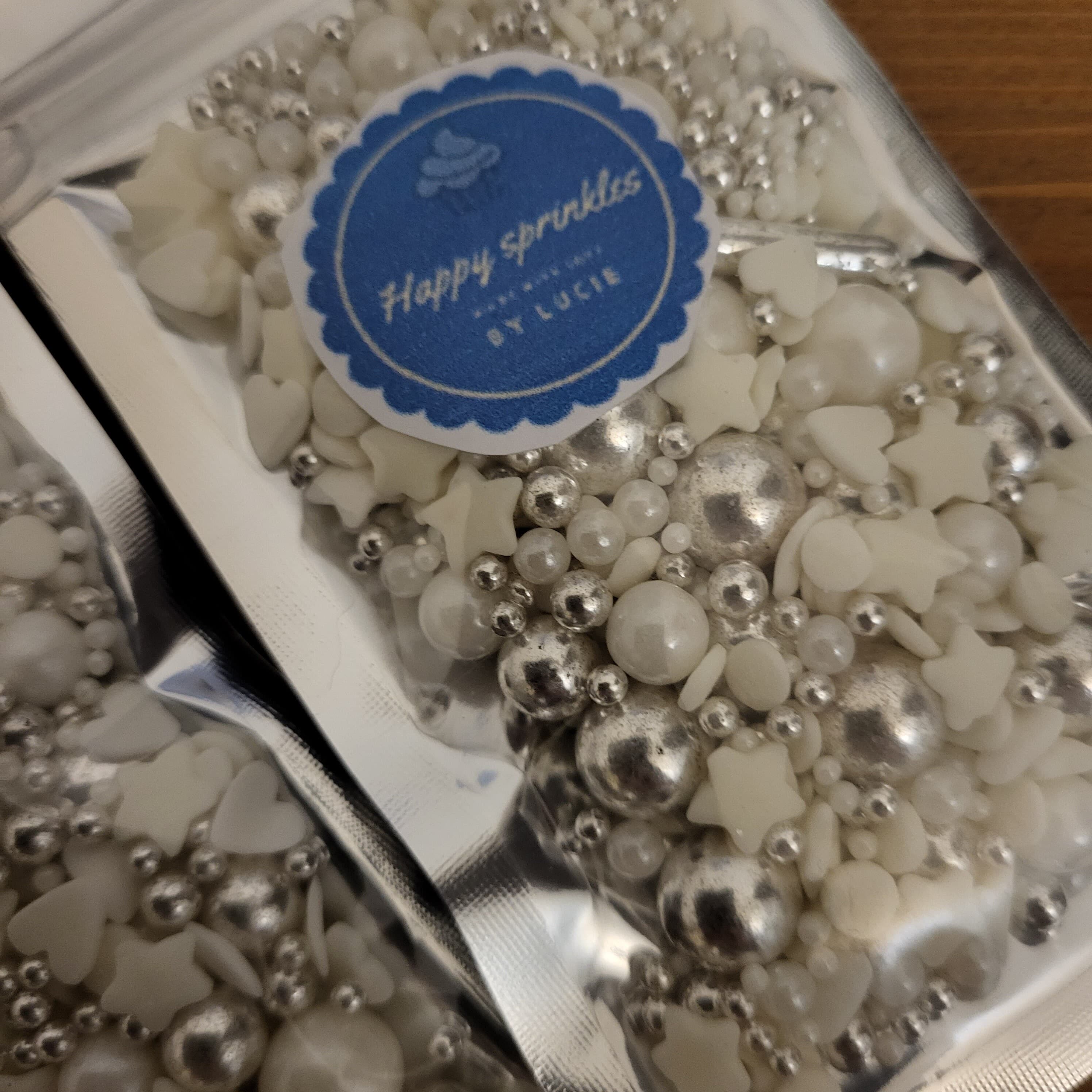 White and Metallic Gold Sprinkle Mix: Gluten-Free Baking Decoration - image 5
