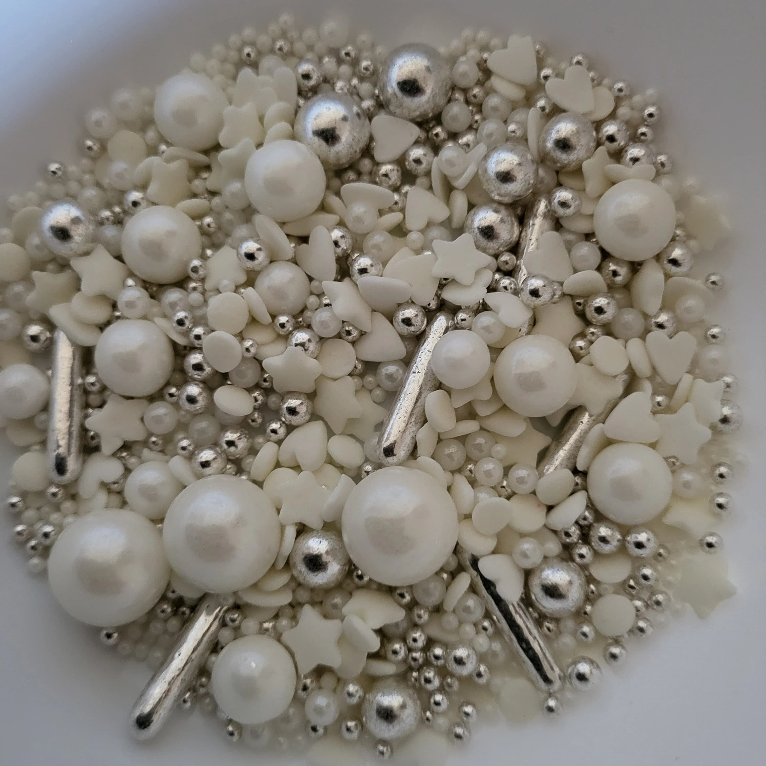 White and Metallic Gold Sprinkle Mix: Gluten-Free Baking Decoration - image 4