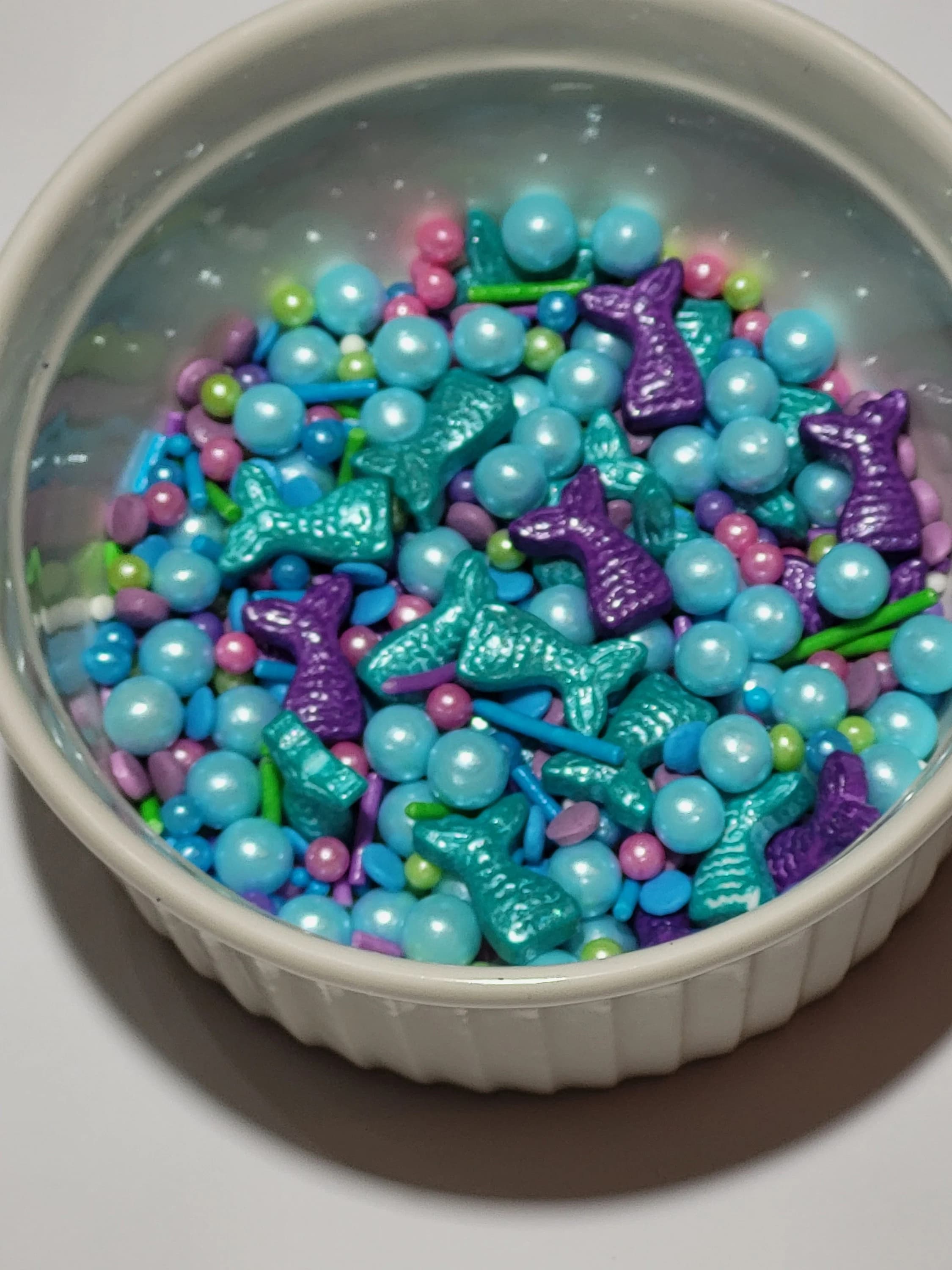 Mermaid Tails Sprinkle Mix - Birthday Cake, Cupcake, Cookie edible decoration Gluten free, Vegan, Halal - image 3