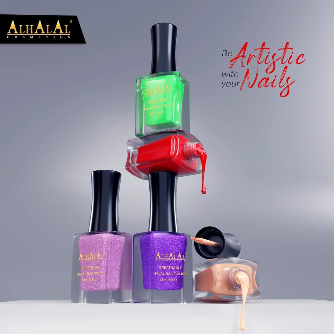 Halal Breathable Nail Polish – Wudu Friendly, Vegan, Water Permeable & Long Lasting Shine (AL-159 SHANAYA) - image 5