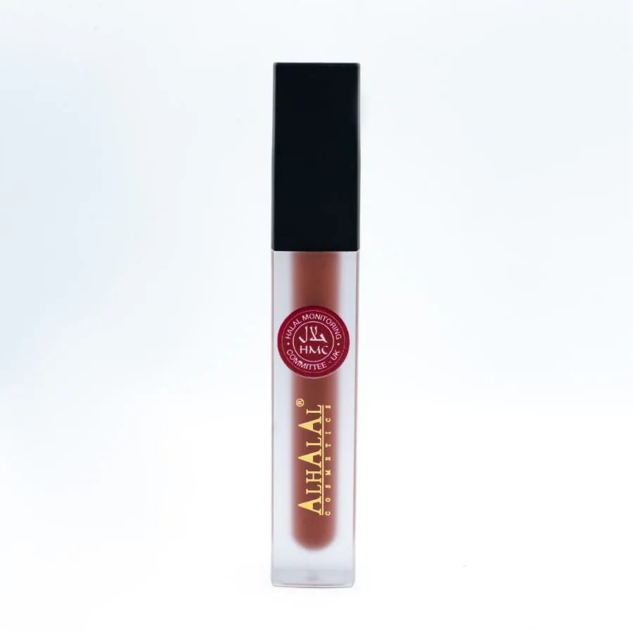 Halal Matte Liquid Lipstick – Long Lasting, Vegan, Cruelty-Free Smooth Finish (AL-67 HAMNA)