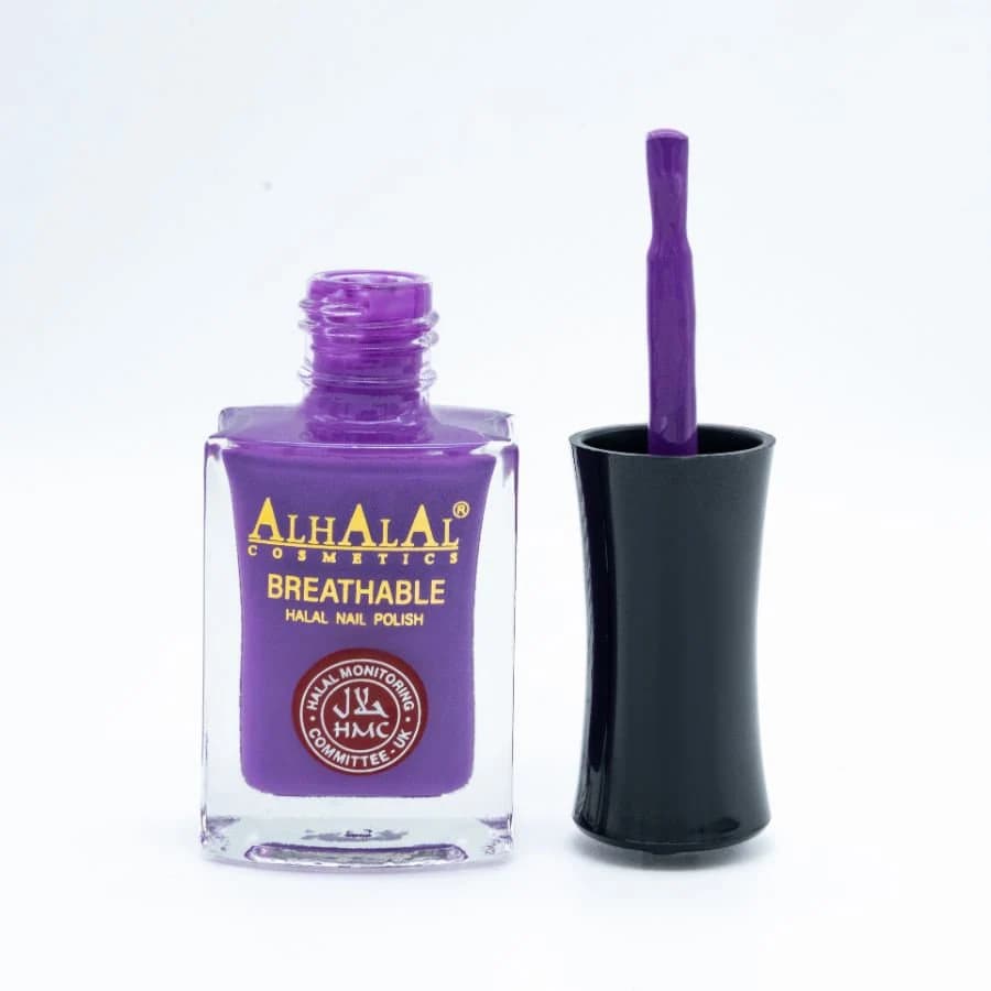 Halal Breathable Nail Polish – Wudu Friendly, Vegan, Water Permeable & Long Lasting Shine (AL-161 KOMAL)