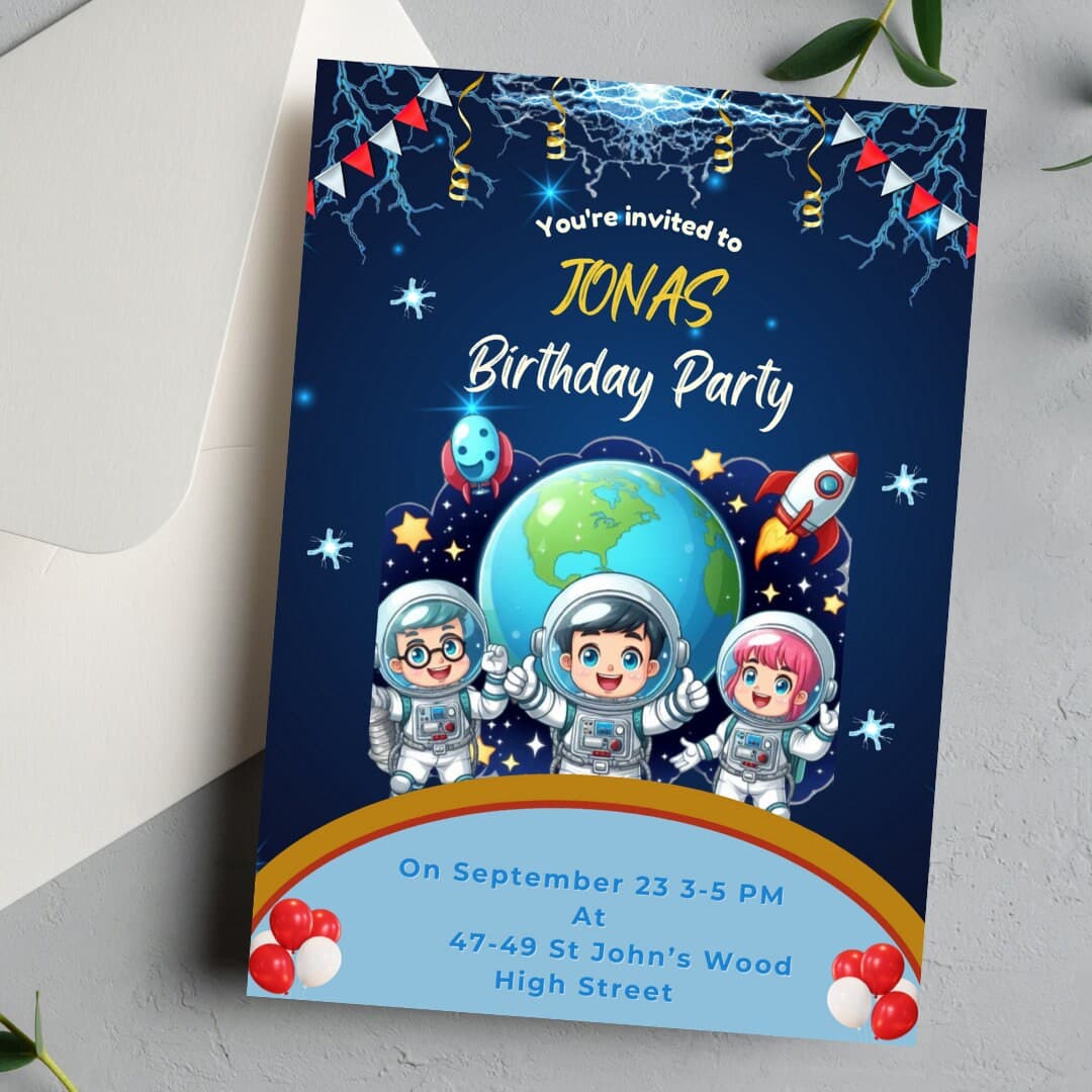 Digital Invitation | Kids Birthday Invitation | Sonico Party Invite | Printable Birthday Party Invitations | Kids Party E-Invite | Canva 5x7 - image 5