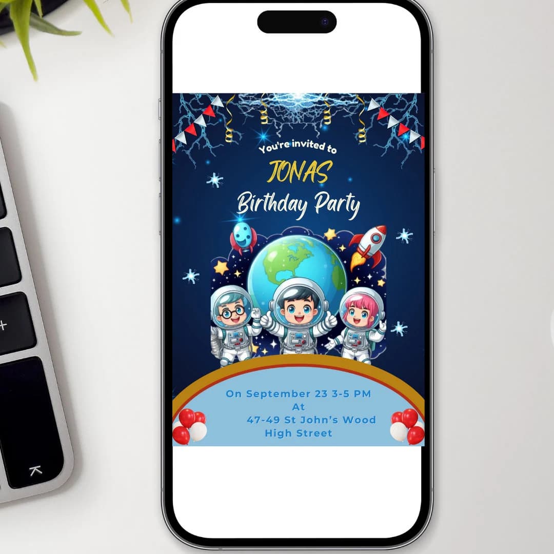 Digital Invitation | Kids Birthday Invitation | Sonico Party Invite | Printable Birthday Party Invitations | Kids Party E-Invite | Canva 5x7 - image 3