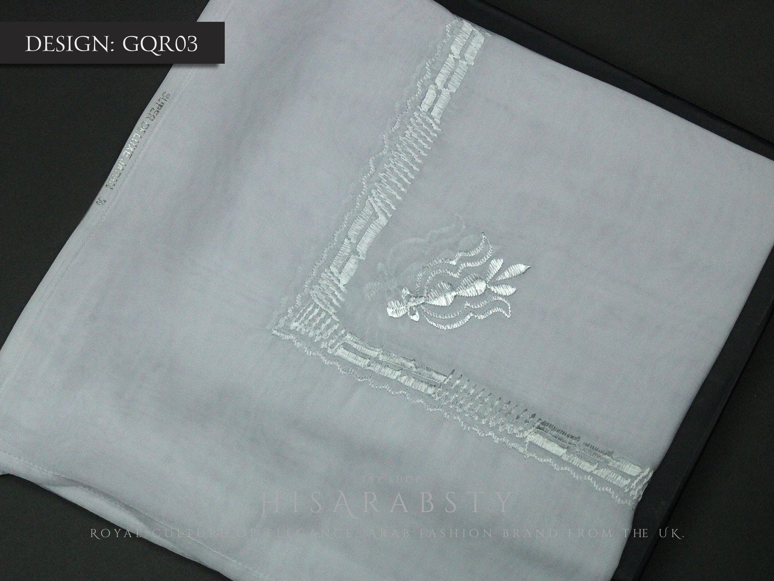 Premium Embroidered White Qatari Ghutra Authentic Scarf Rare Shemagh Soft Keffiyeh Imamah Voile Yashmagh Fancy Headware Arabian - image 5