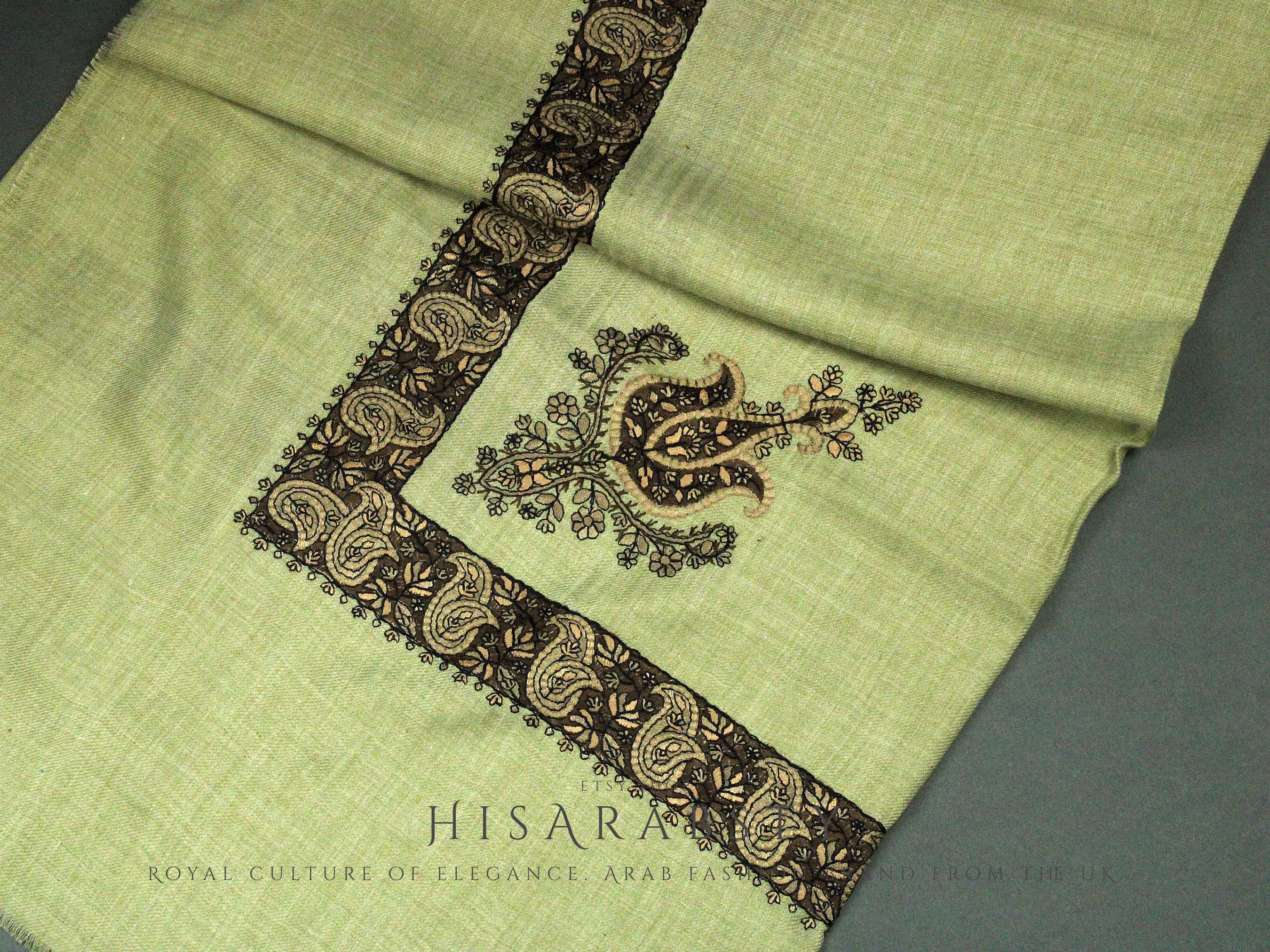 Rare Authentic Yemeni Shemagh Embroidered Scarf Amazing Premium Keffiyeh Imamah Turban Eid Outfit Islamic Attire Gift Ghutra Headwear AR104